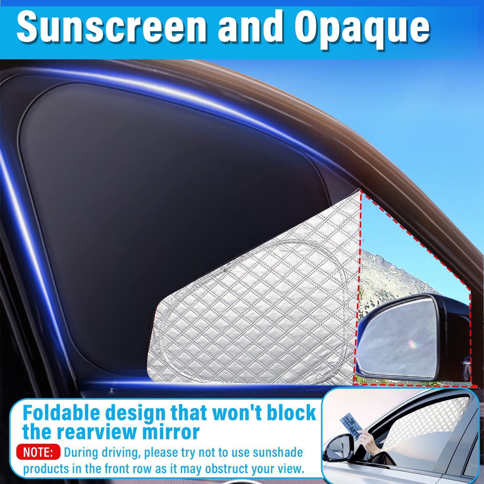 Kmf Windshield Sun Shade Replacement For Toyota Corolla (Not For Corolla Cross) 2020-2024 2025, Side Sun Shade Cover Sun Visor S