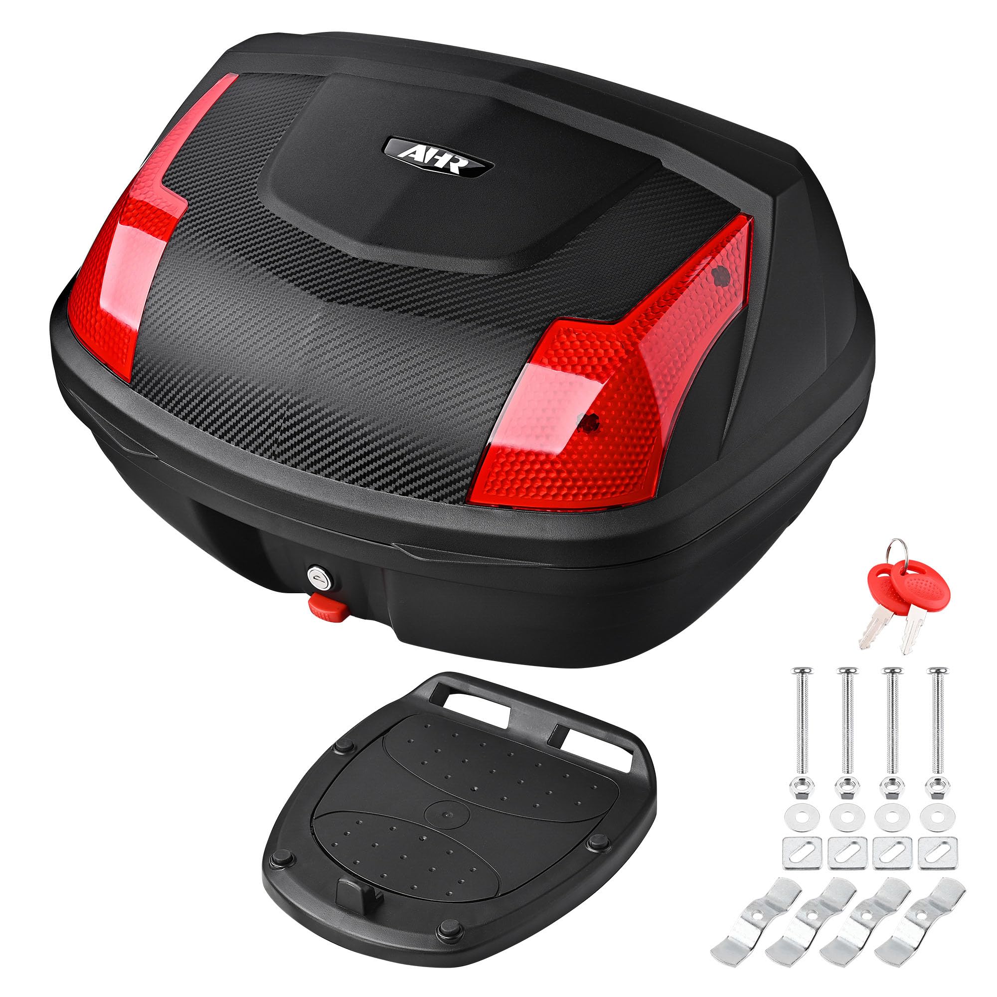 Ahr 48L Motorcycle Top Case Trunktail Box Trunk Tour Storage Box