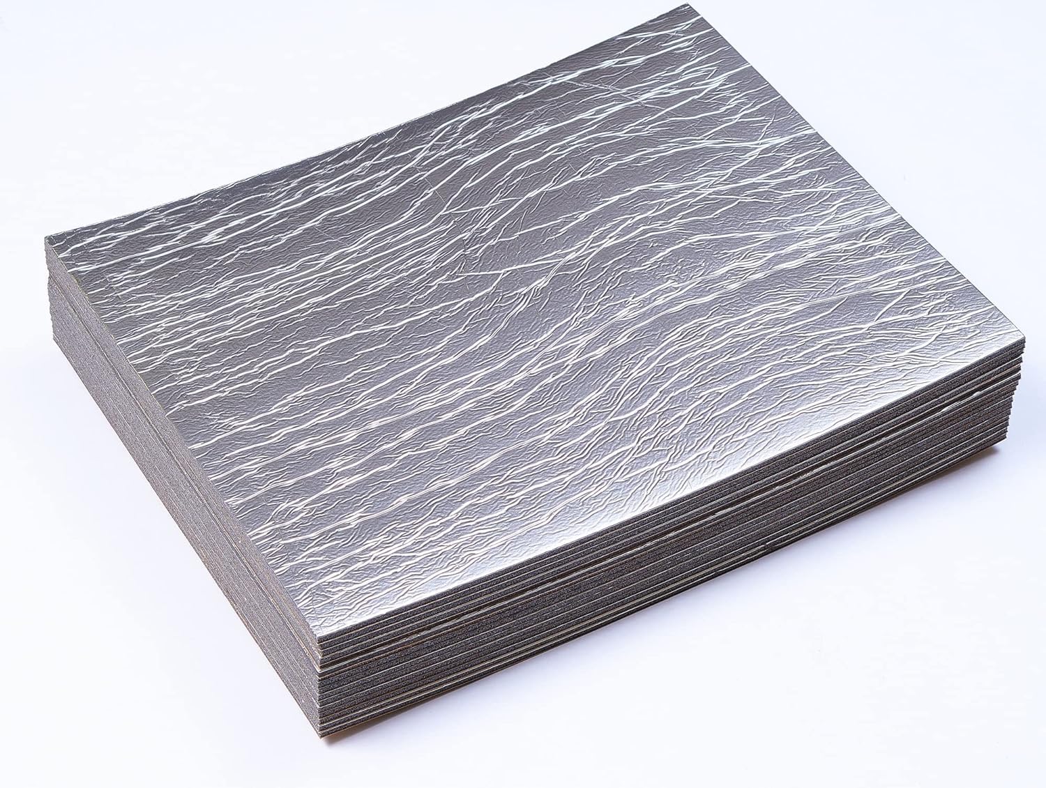 Siless Liner 157 Mil (4 Mm) 9 Sqft Aluminum Foil Finish Car Sound Deadening & Heat Insulation Closed Cell Foam - Pe Foam Sound D
