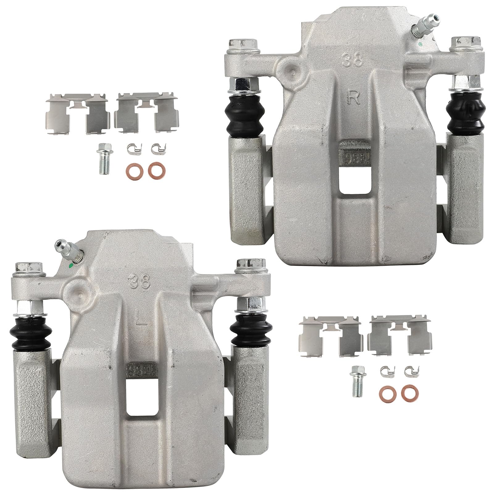 cciyu 19B7049 19B7048 Rear Left & Right Disc Brake Caliper Assembly With Bracket For Toyota For RAV4 2012-2018