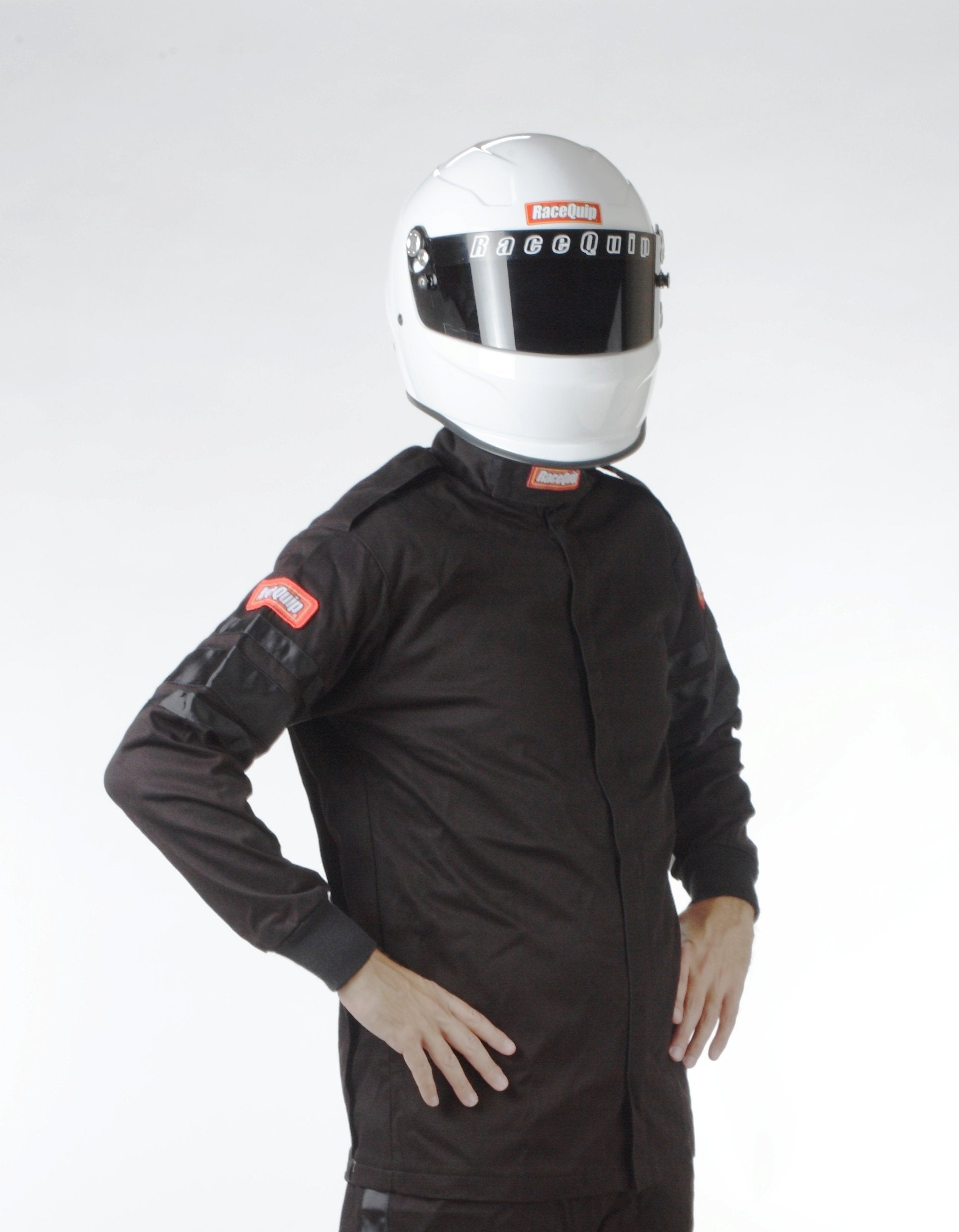 Racequip Racing Driver Fire Suit Jacket Single Layer Sfi 3.2A/ 1 Black 4X-Large 111009