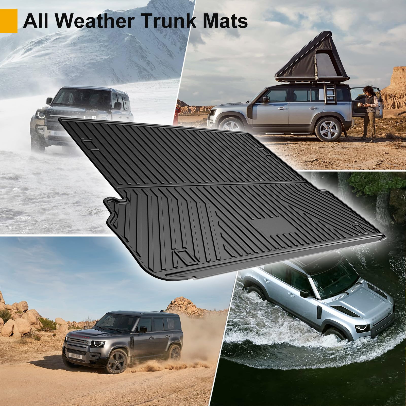 IKABEVEM NX Trunk Mat - Custom Fit TPE Cargo Liner for Lexus NX/NX250/NX350/NX350h/NX450h+ 2022-2025 -