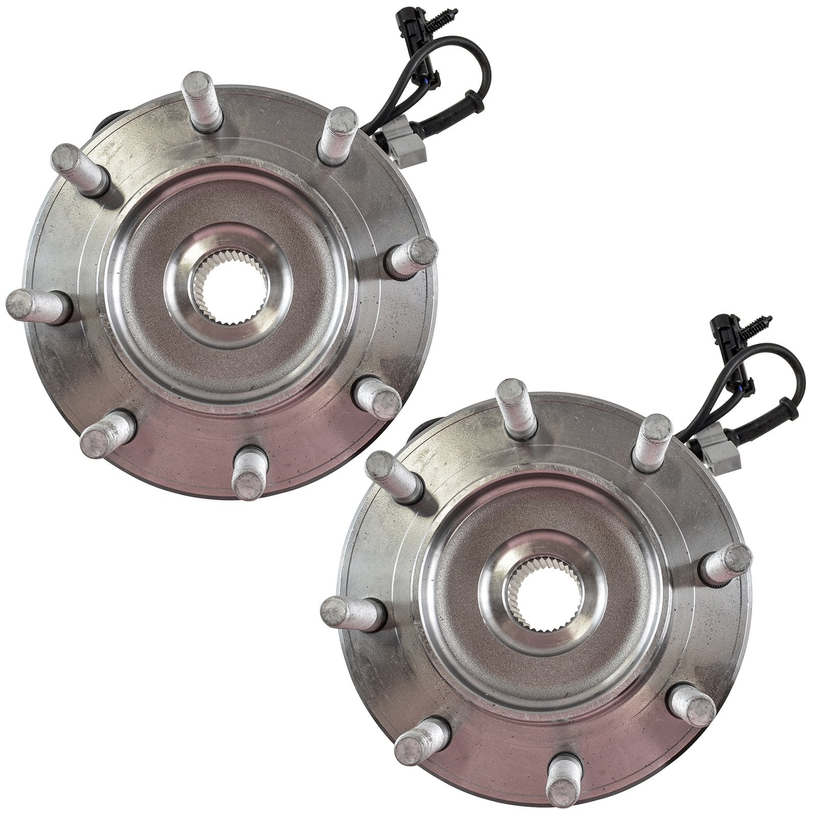 Trq Front Wheel Hub Bearings Assembly Set Compatible With 2001-2006 Chevrolet Silverado 3500 2007 Silverado 3500 Classic Gmc Sie