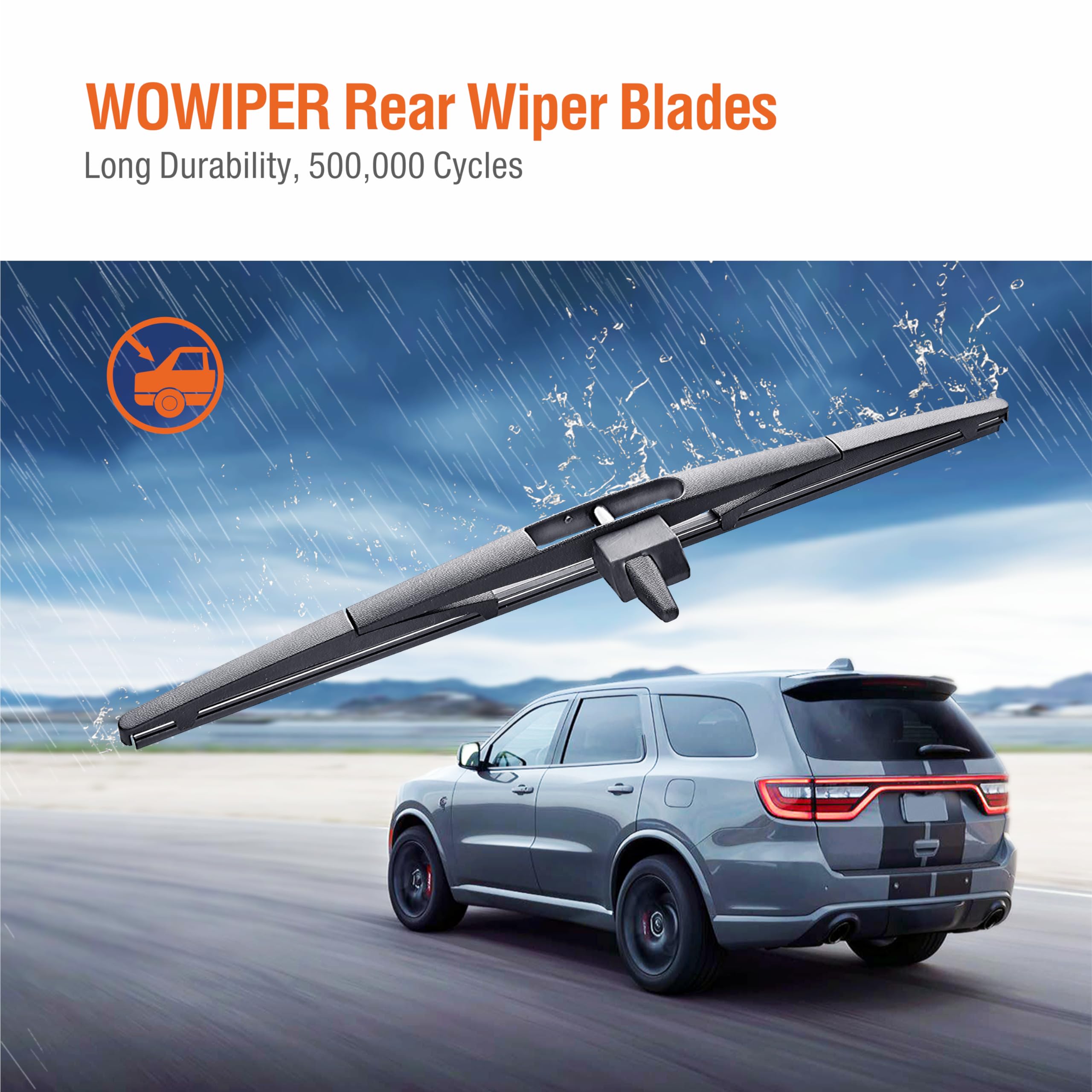 14 Inch (14-F) Rear Wiper Blade Replacement For Honda Pilot 2015 2014 2013 2012 2011 2010 2009 Back Windshield Wiper- 76730-Sza-
