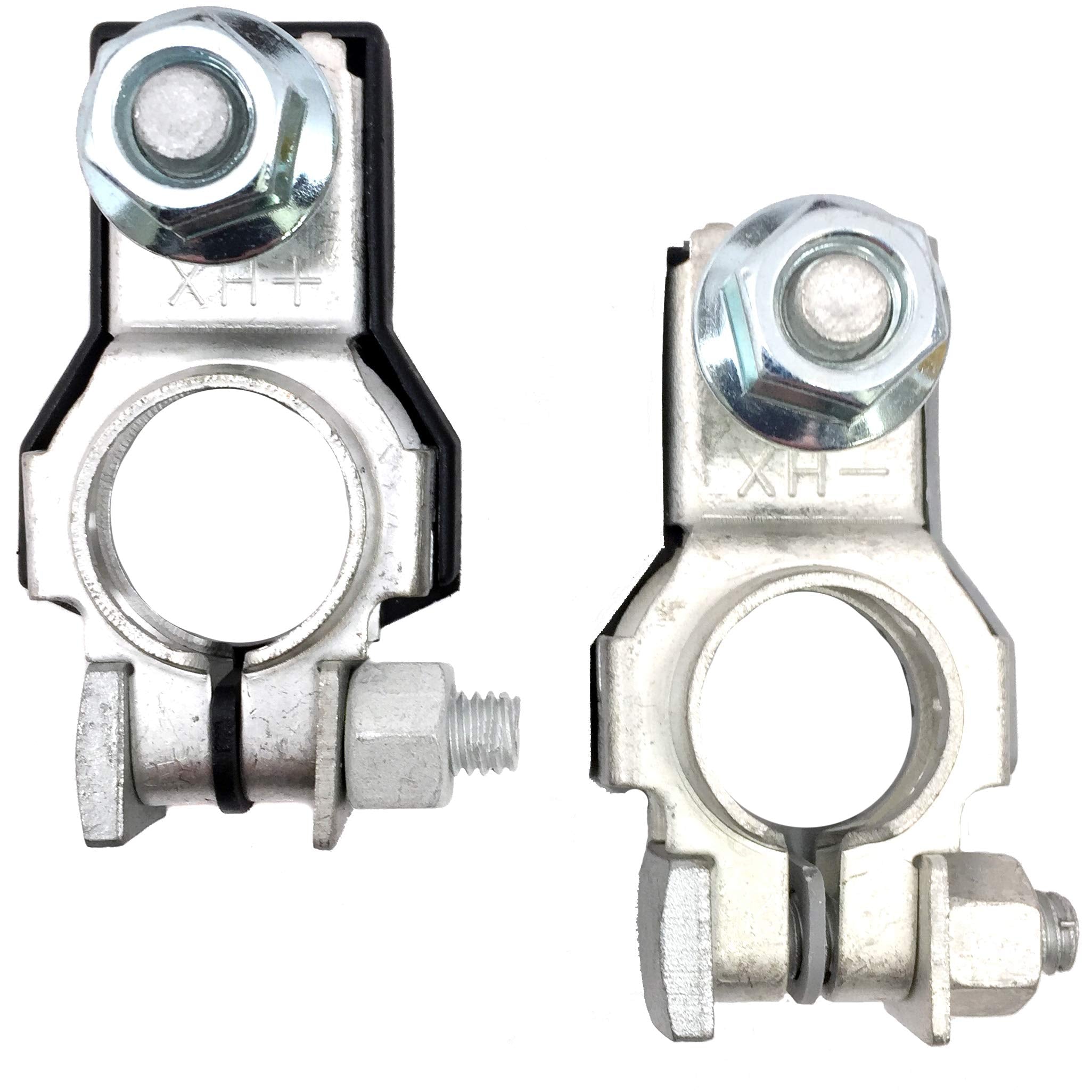 Battery Terminal | Positive & Negative Set | Oem | Car Cable Connector Clamp | + - Top Post