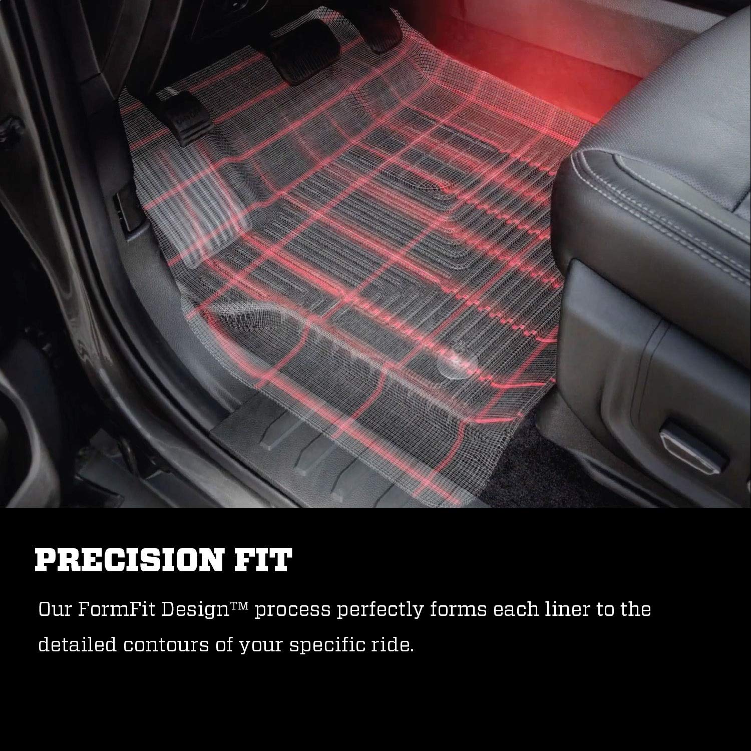 Husky Liners X-Act Contour Floor Mats | Fits 2020-2024 Nissan Sentra | 2Nd Row, 1-Pc Black - 51751