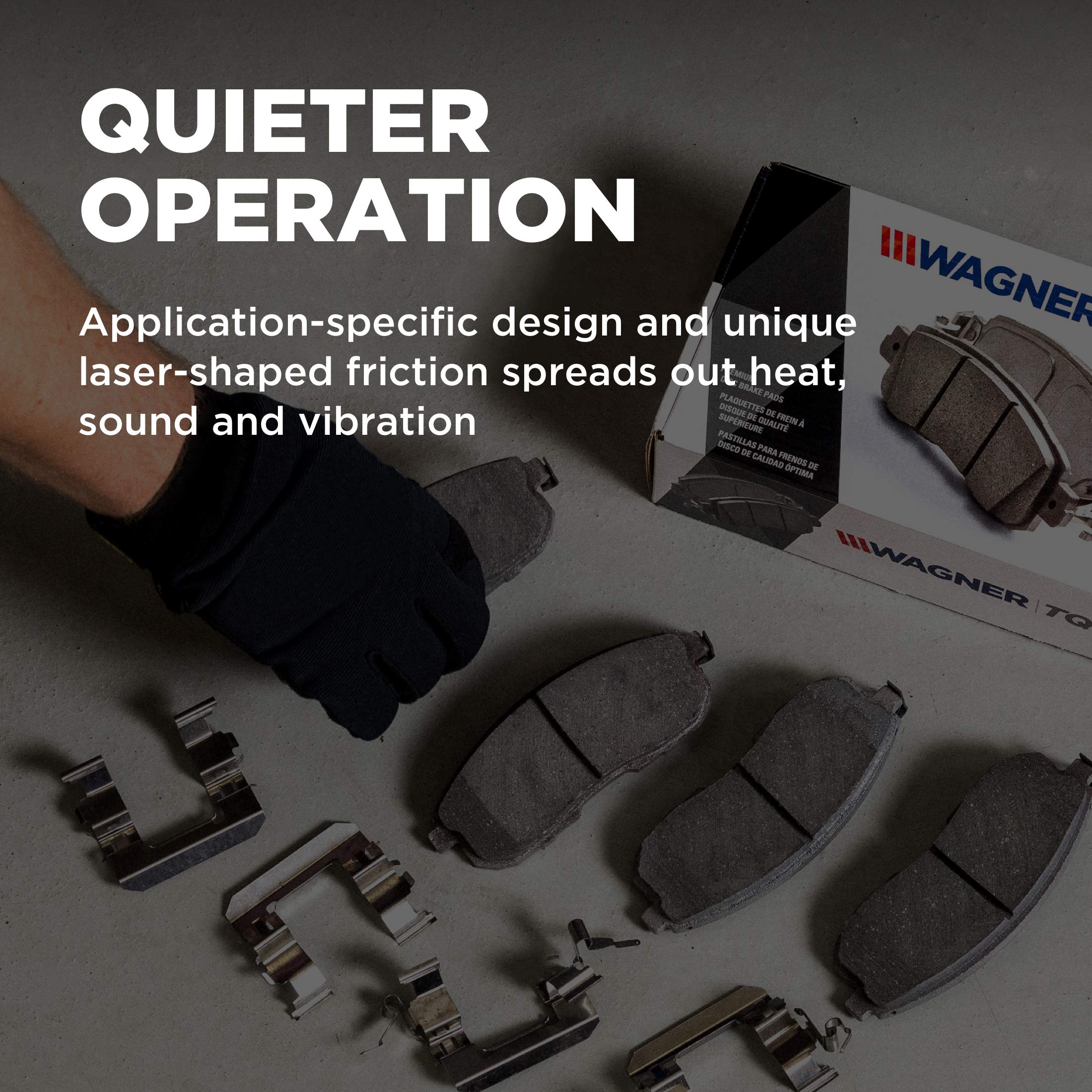 Wagner Brake Thermoquiet Qc1275 Ceramic Disc Brake Pad Set