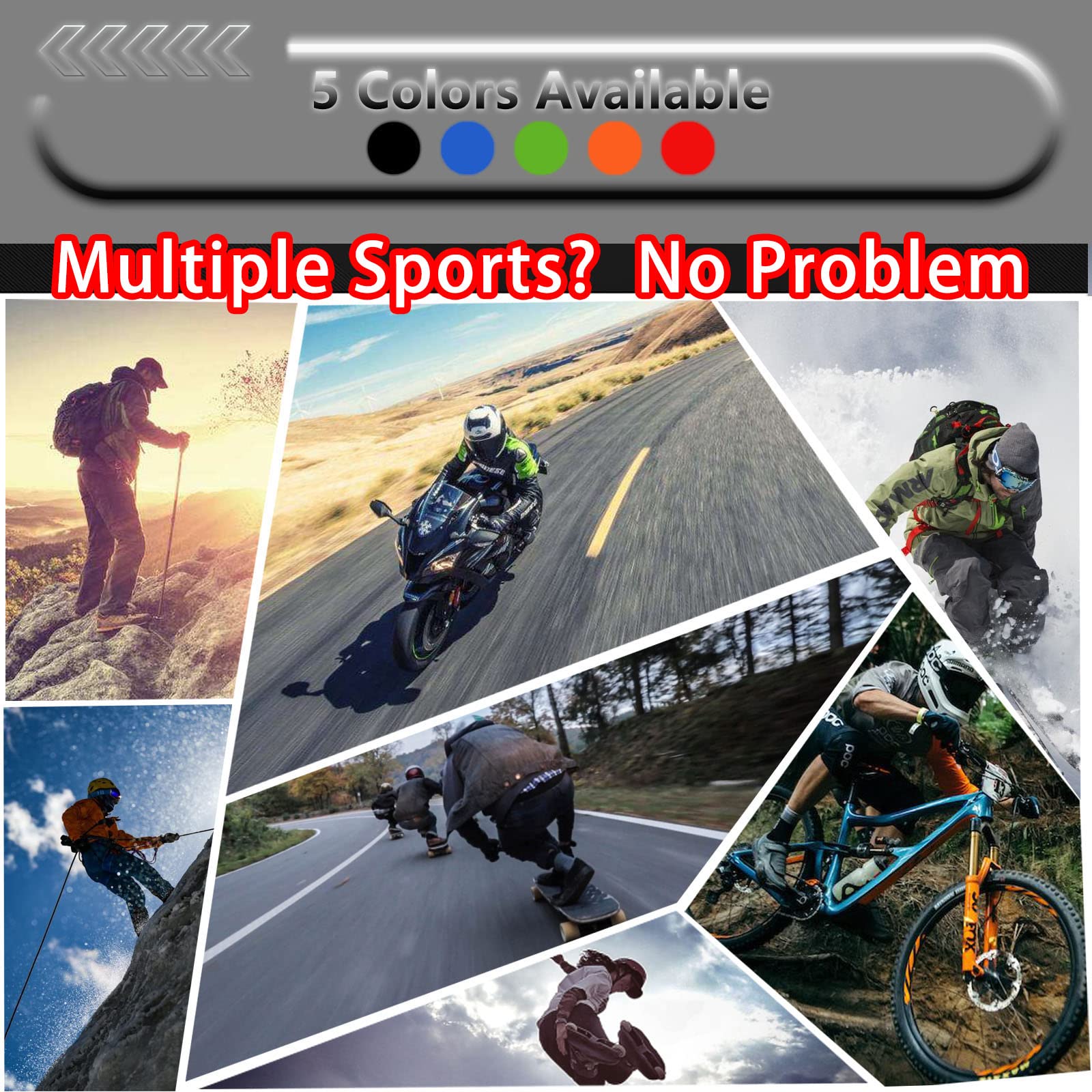 1Storm Motocross Motorcycle Gloves Mcs17 Bmx Mx Bike Bicycle Cycling Hard Reinforced Knuckle Touch Screen Black