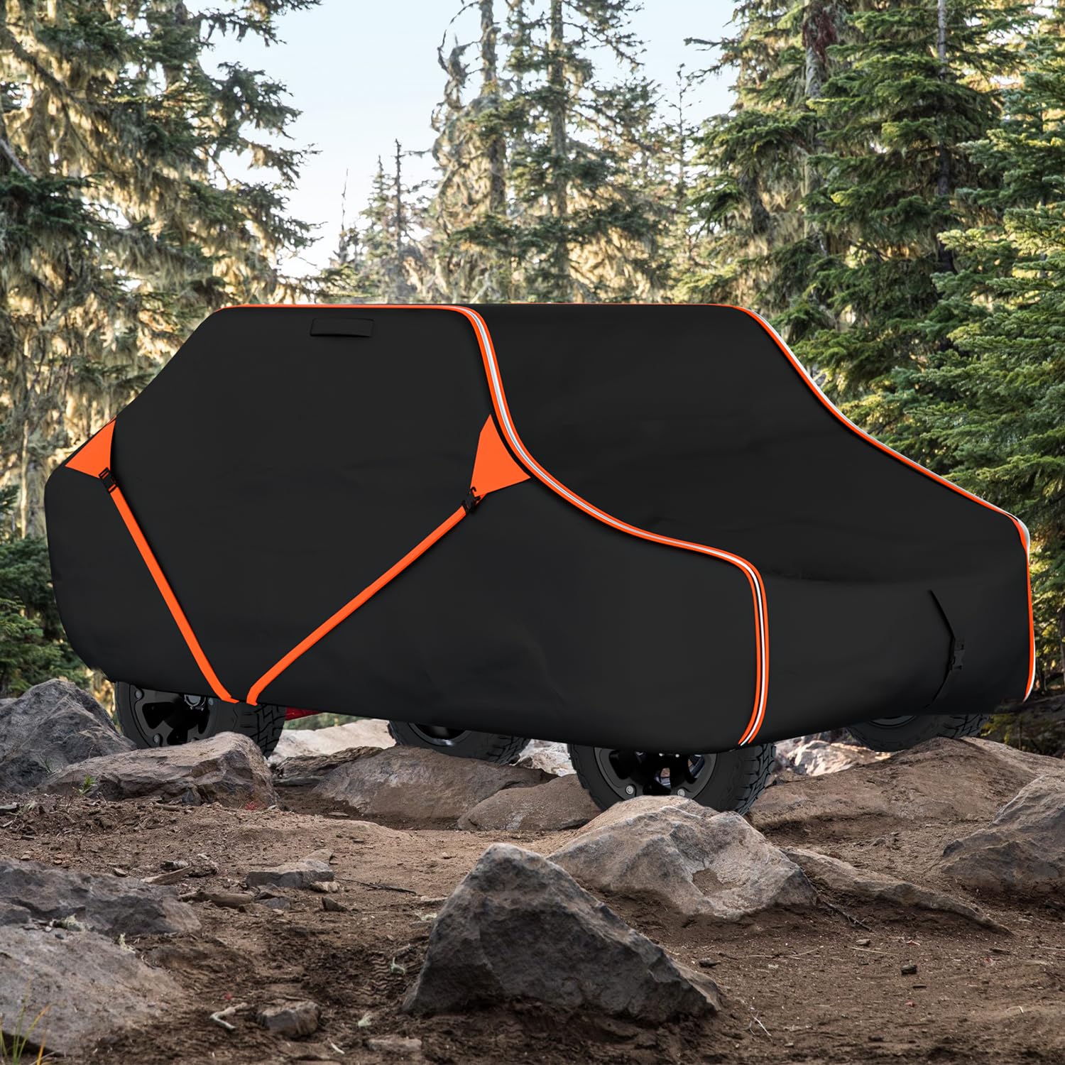 InTimesAuto 125 Inch UTV Cover for Polaris Ranger RZR, Can-Am Defender Maverick Commander, Yamaha Wolverine, Kawasaki Mule, Hond