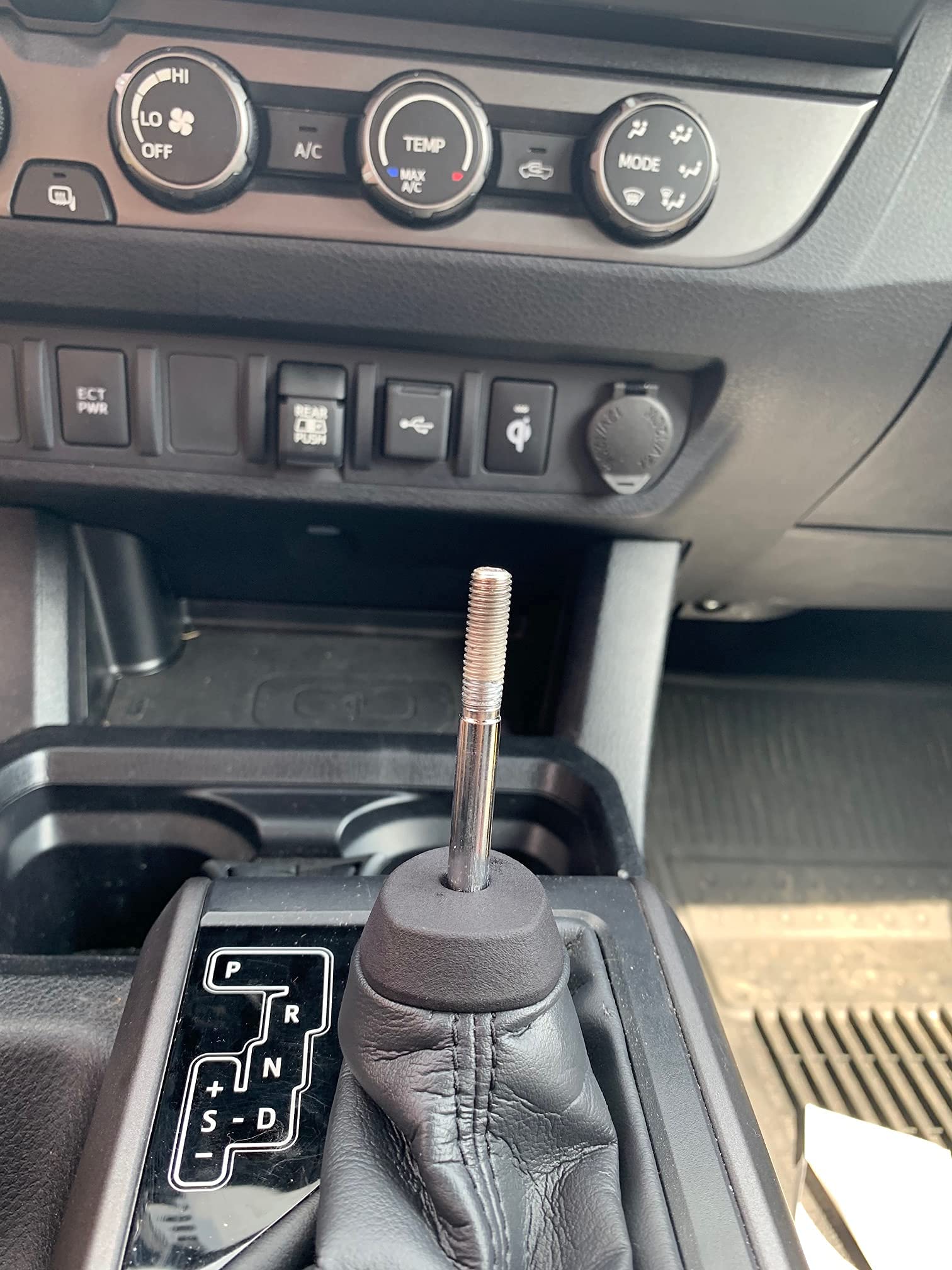 Dubbs Hardware - Tacoma Shift Knob Trim Cover - Allows For Aftermarket Shifter Knob - Interior Gear Shifter Cover For Accessories - Fits Automatic 2016+ Tacoma - Shift Boot Collar (Original)