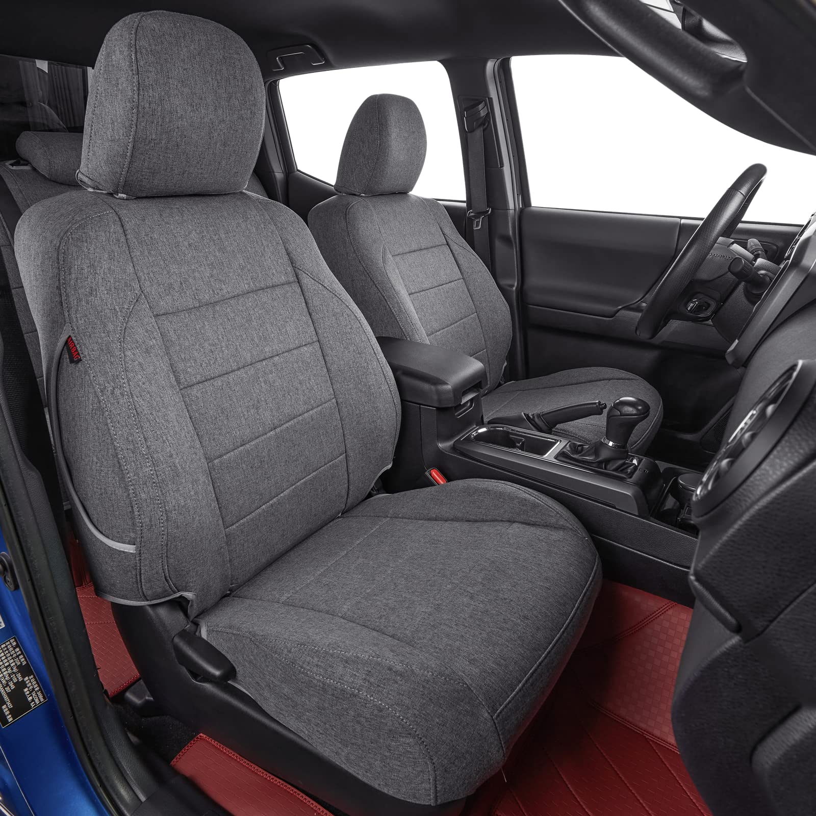Coverdream Tacoma Hybrid Seat Covers Custom Fit For 2024 2025 Toyota Tacoma Trd Sport,Trd Off-Road,Limited,Trailhunter,Full Cove