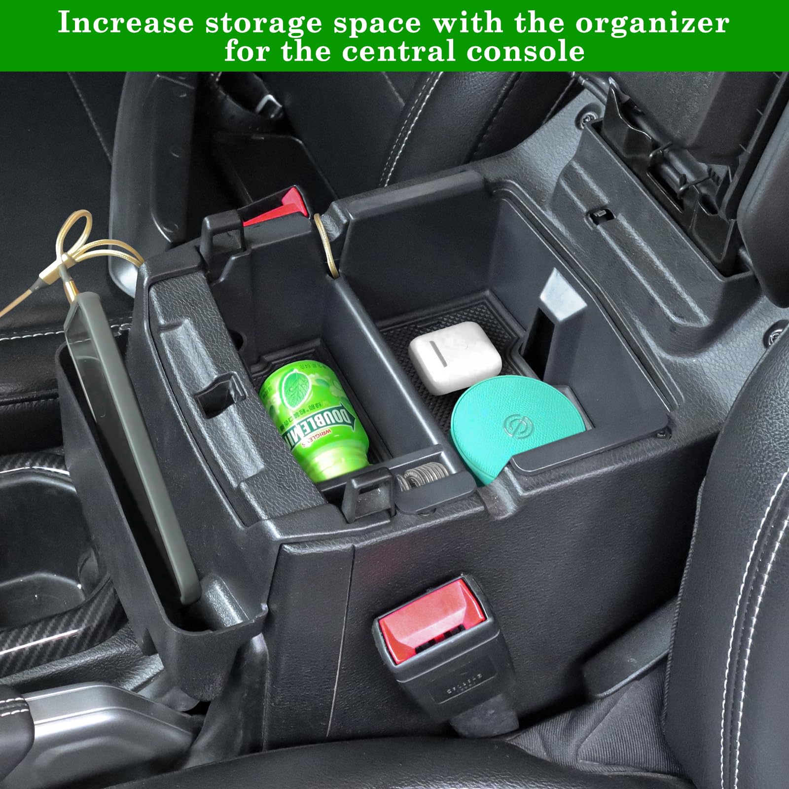 Eamplest 4Pcs Center Console Organizer For 2024 2025 Jeep Wrangler Jl Jlu 4Xe And Gladiator Jt Accessories Gear Shift Side Tray
