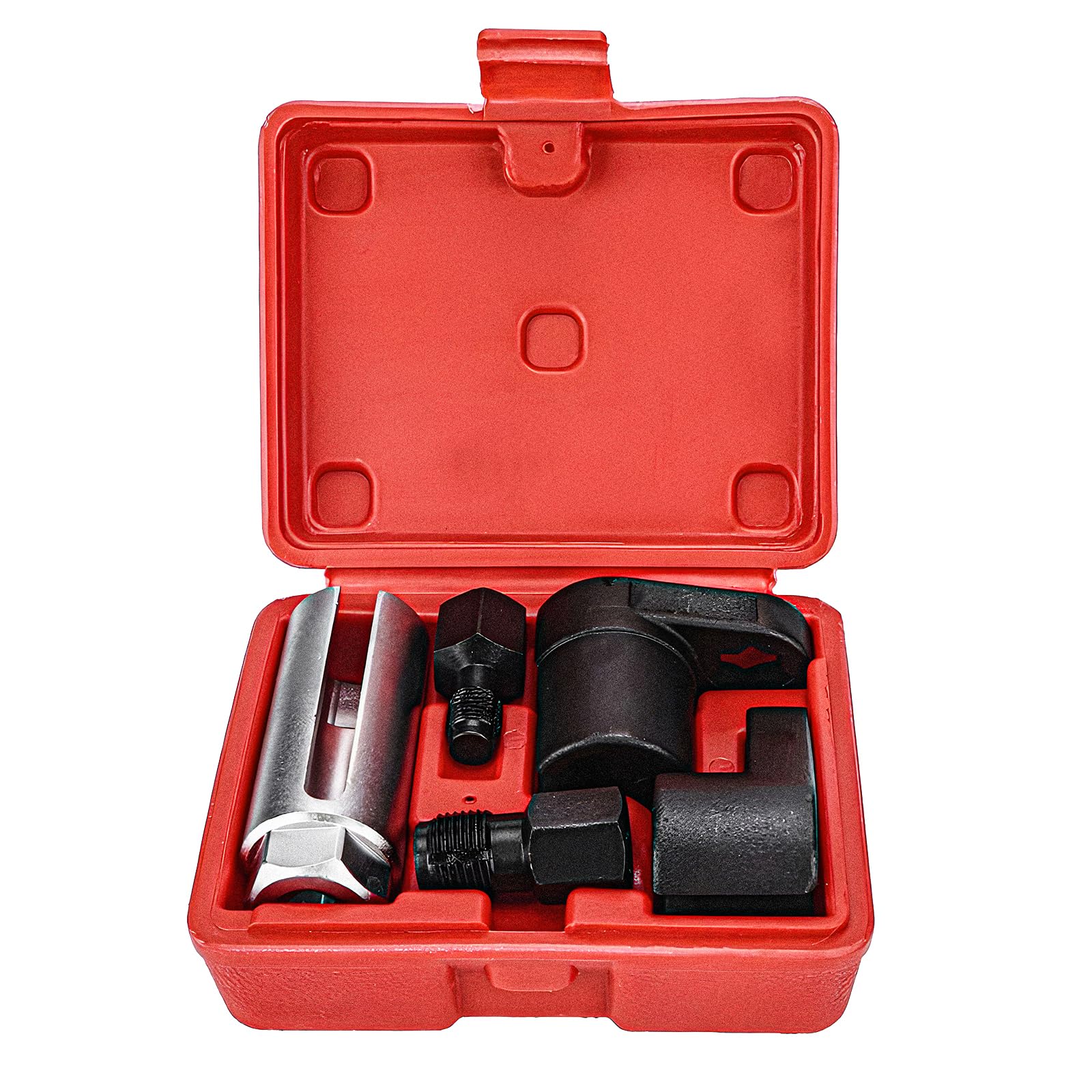 DXNQ 5 PCS Automotive Oxygen Sensor Socket Removal Tool Set, O2 Sensor Wrench and Thread Chaser Set Offset Oxygen Remover, O2 Ox