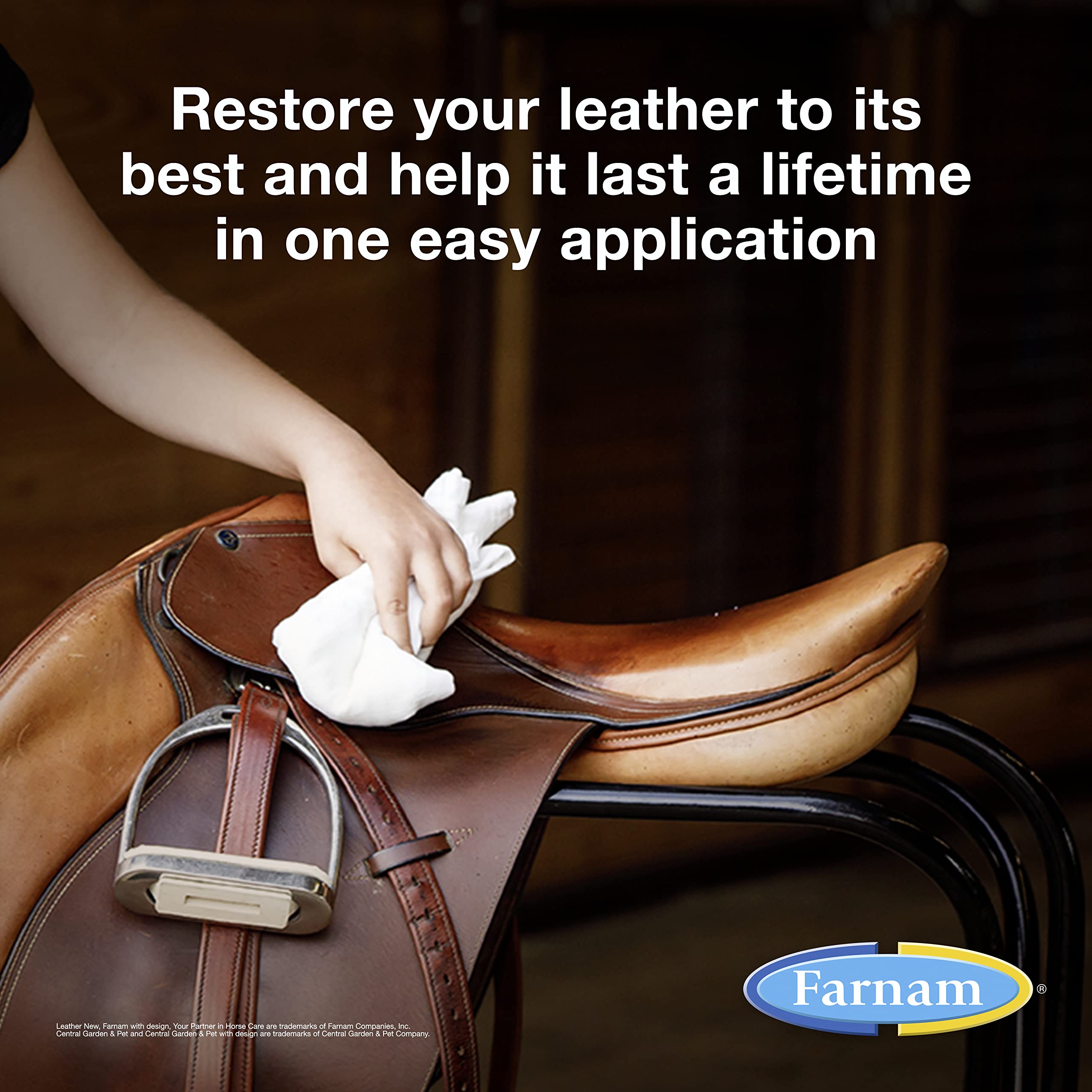 Farnam Leather New Easy-Polishing Glycerine Saddle Soap and Leather Saddle Cleaner, Protects and Preserves Leather, Cleans, Cond
