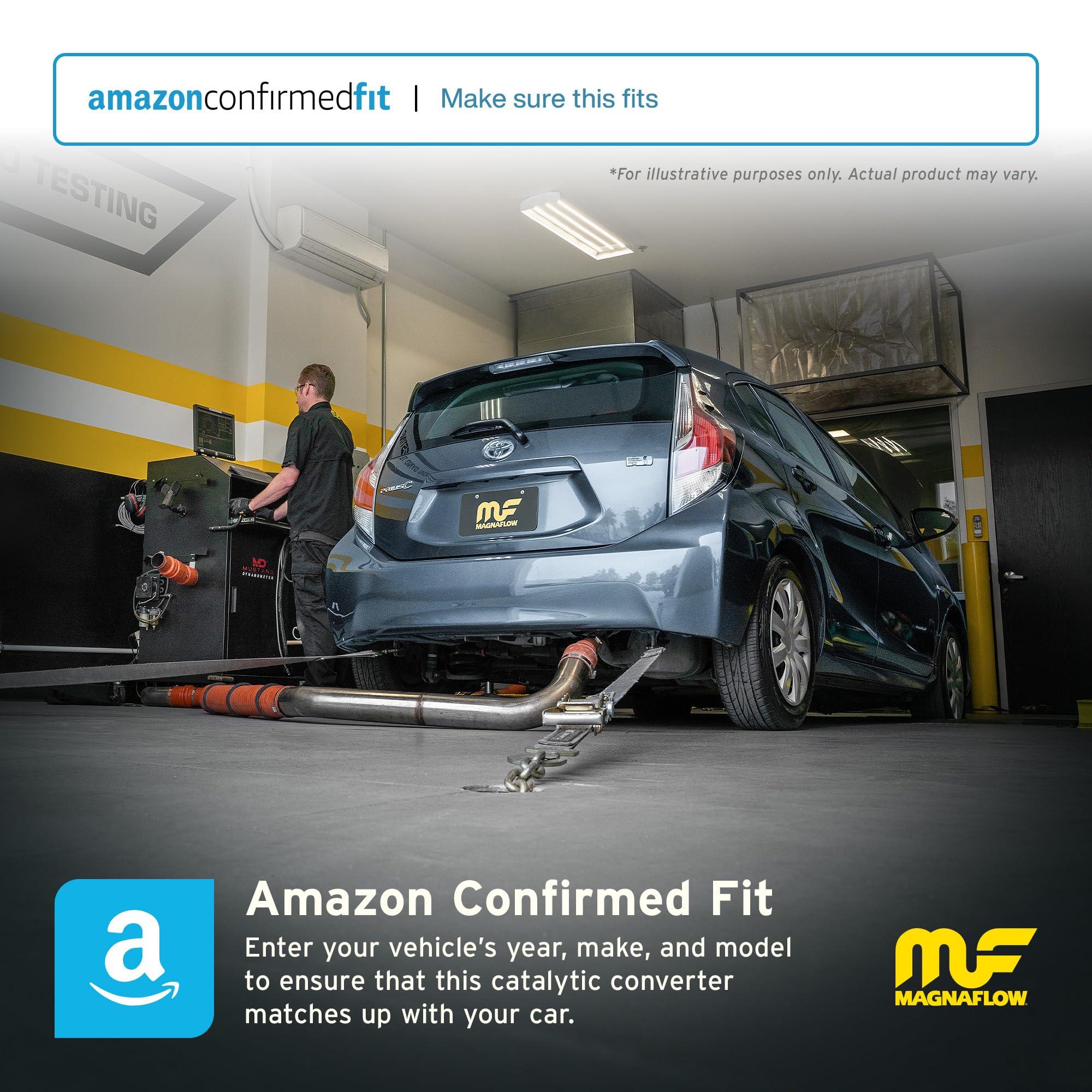 Magnaflow Catalytic Converter 447206: 2.5/2.5 Inlet/Outlet, California Grade, Universal Fit (Carb Compliant)