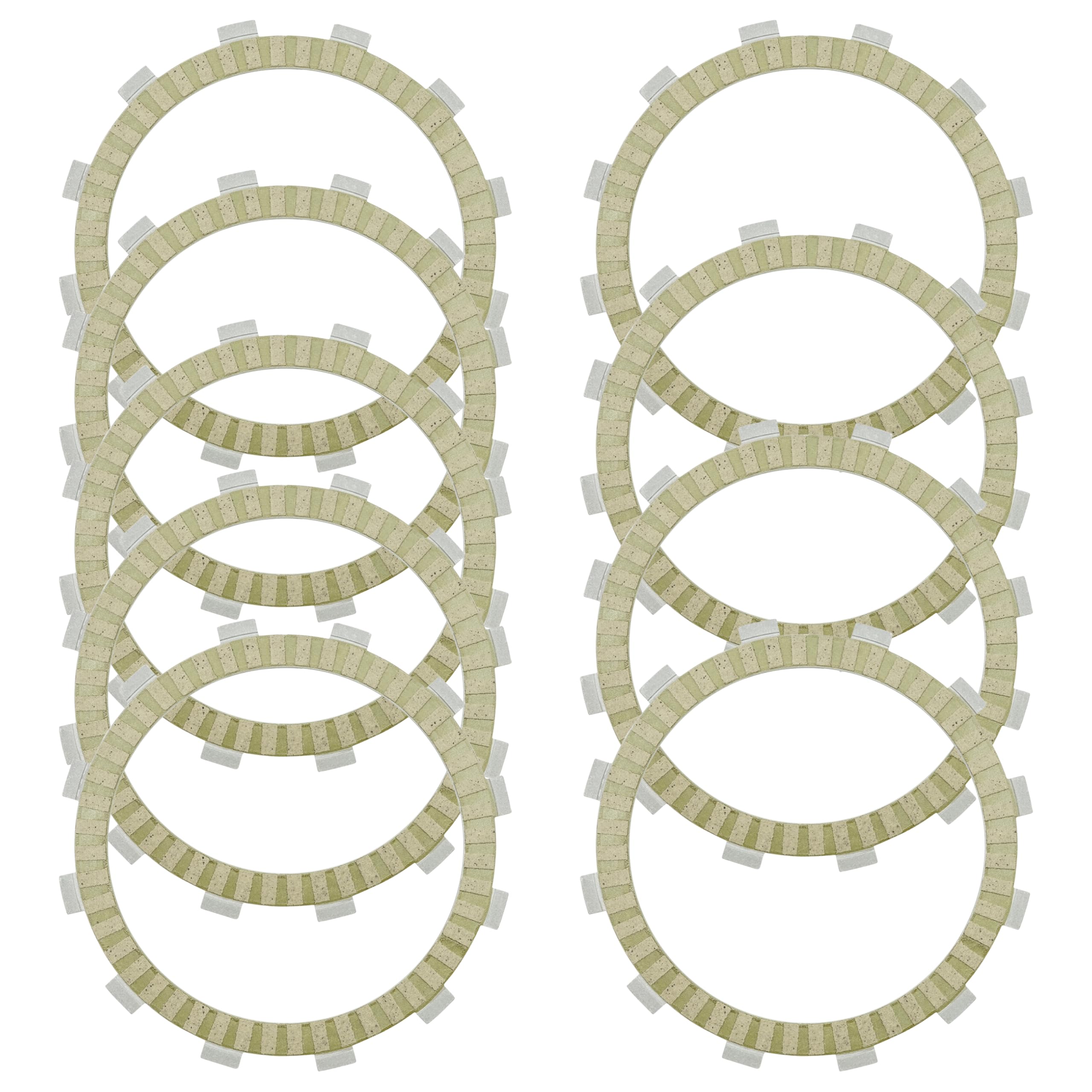 Caltric Clutch Friction Plates kit Compatible with Kawasaki Vulcan 1500 VN1500 1996-2008 / Vulcan 1700 Voyager VN1700 2009-2023