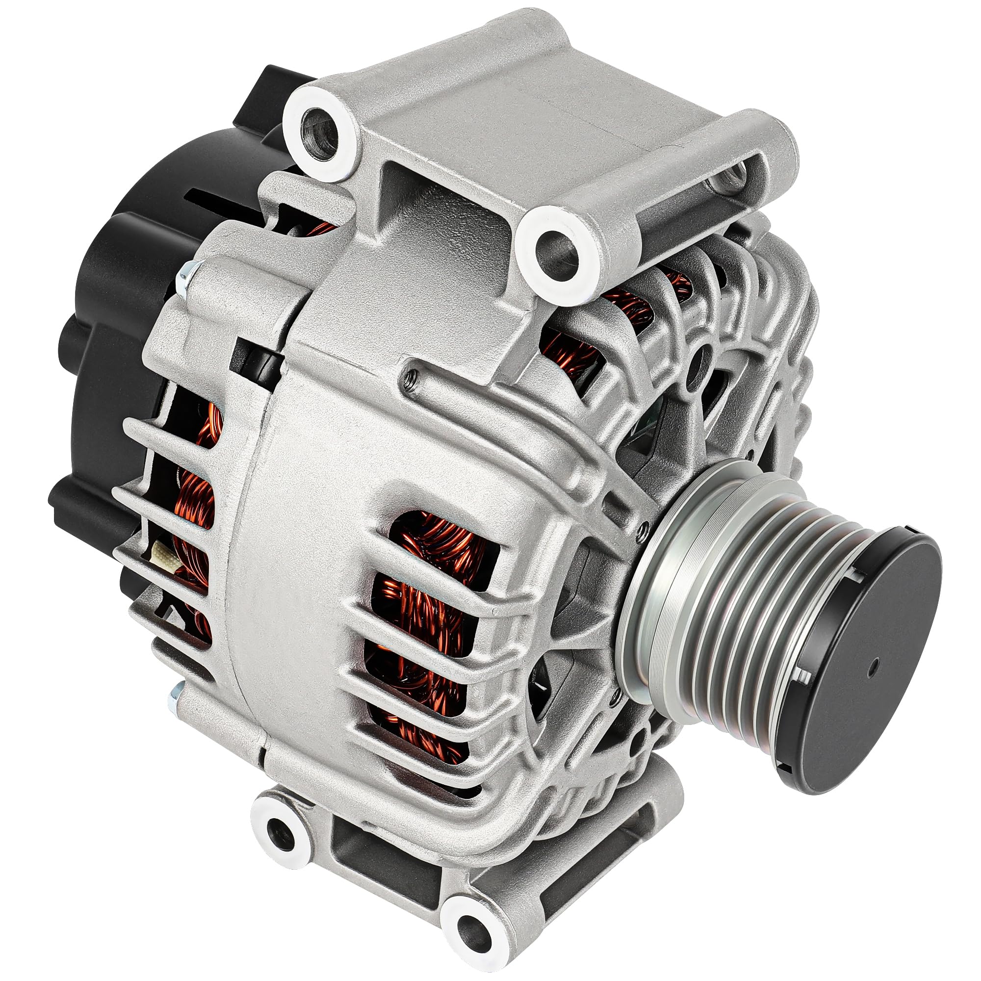 SCITOO Alternator Fits for Mercedes-Benz for C250 1.8L 2012-2015,for Mercedes-Benz for SLK250 1.8L 2012-2015 12V 125Amp CW 6-Gro