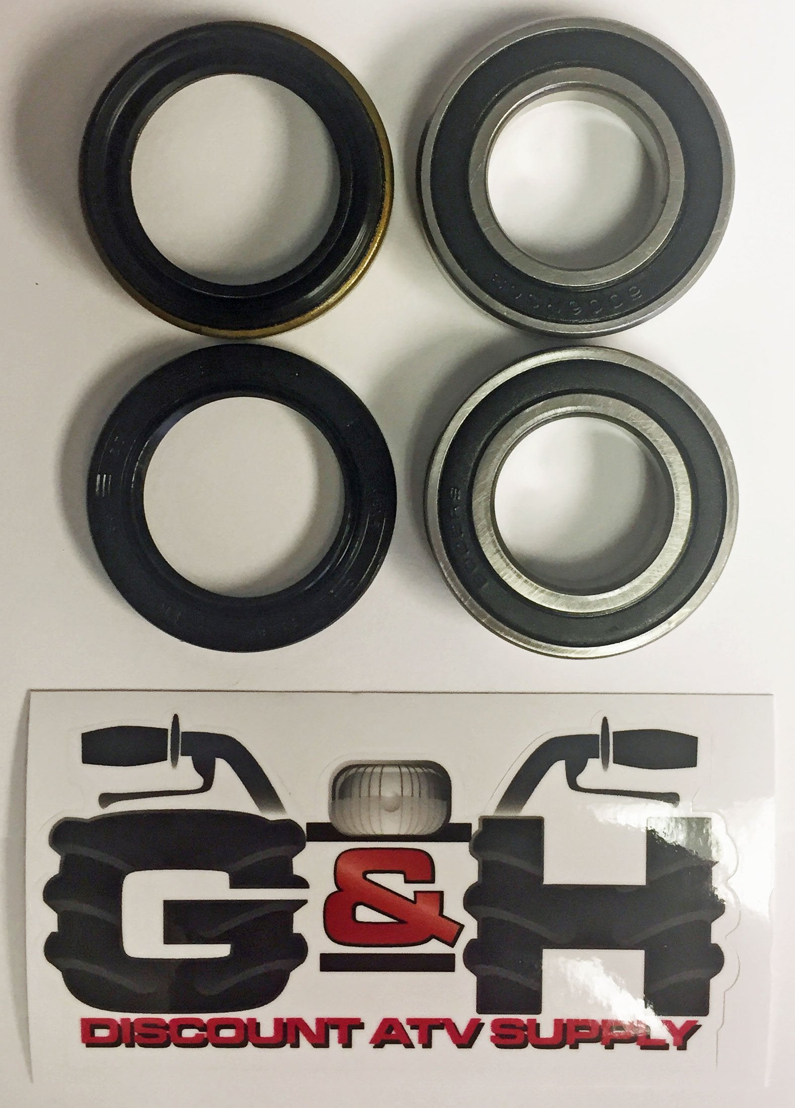 Front Wheel Axle Tube Bearing & Seal Kit For 2002 Yamaha Yfm 660 Fw Grizzly Atvs