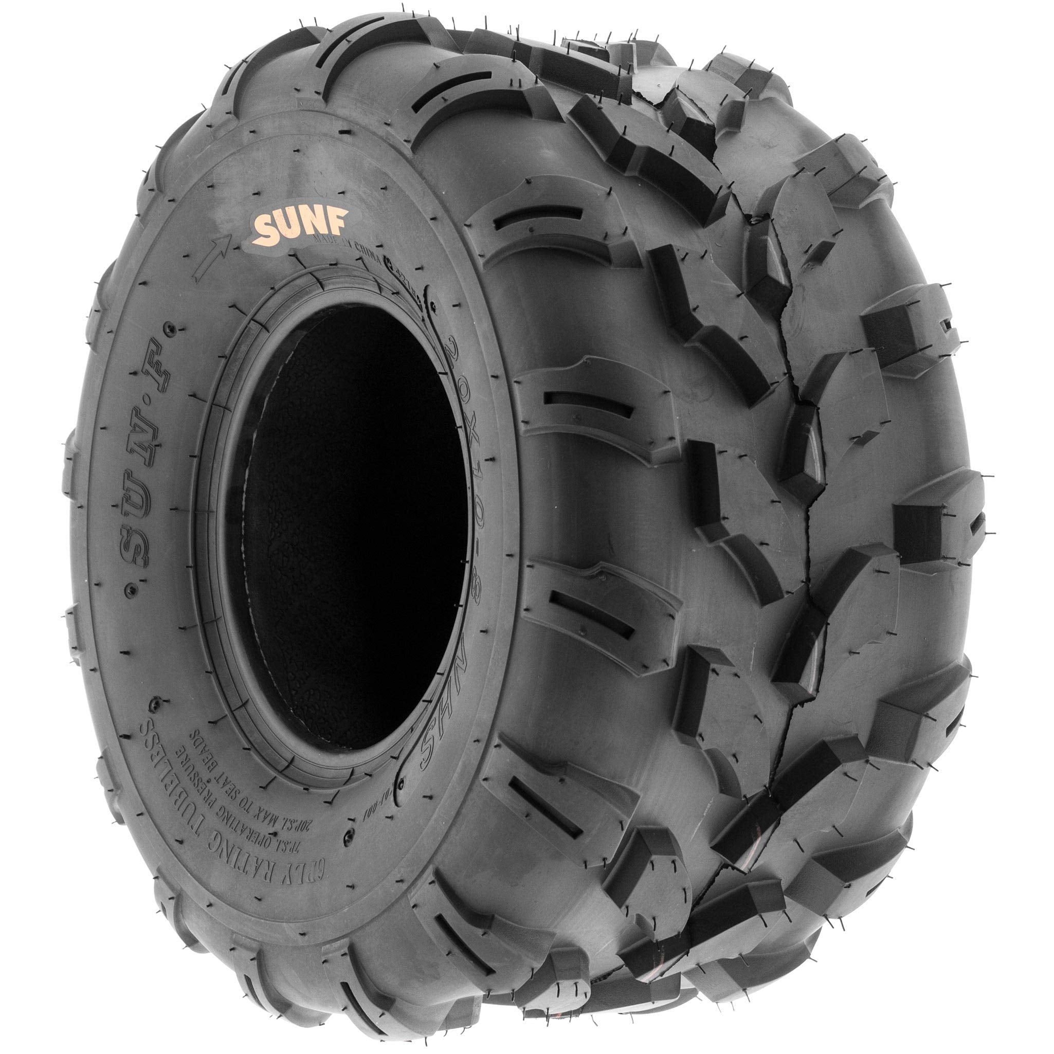 SunF A003 ATV/UTV/Lawn-Mowers Off-Road Tires 18x9.5-8, 6 ply Utility Cart Turf Tires (set of 2)