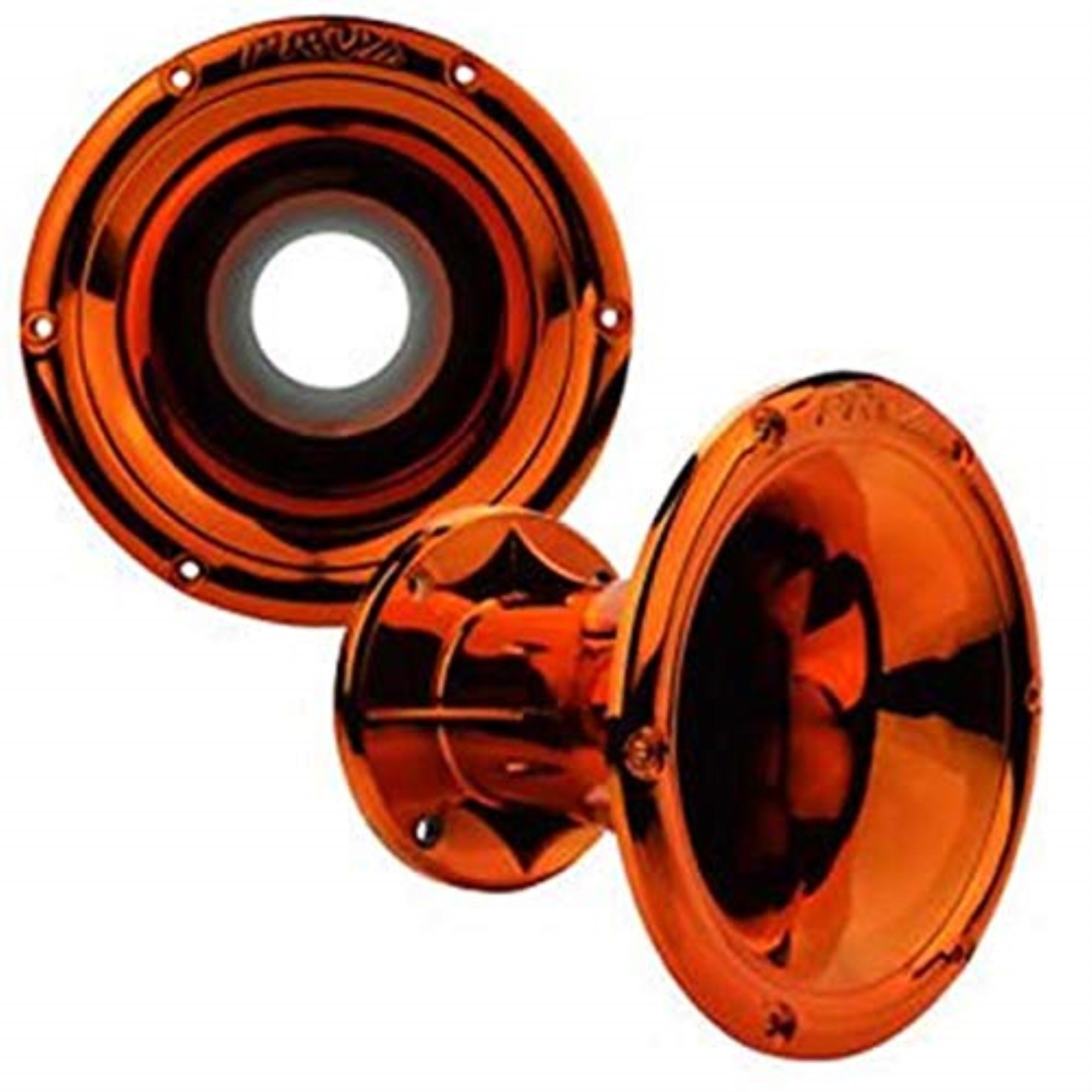 Orange Bolt-On Horn Flare With 2-In Throat For 2-In Compatible High Frequency Drivers