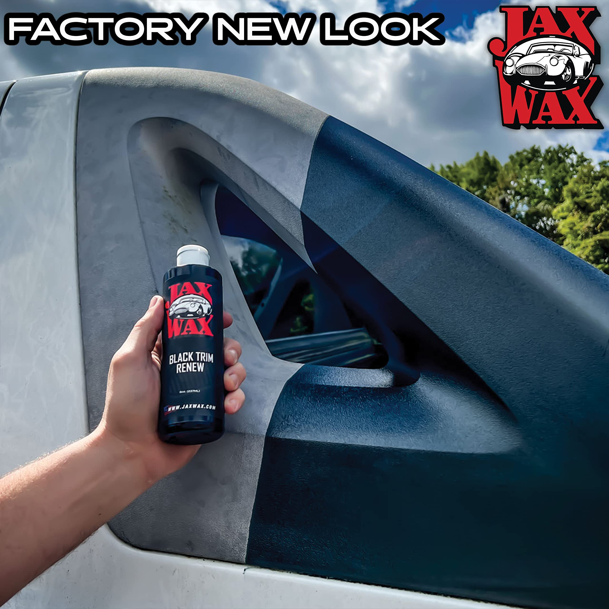 Jax Wax Black Trim Renew - Long-Lasting Car Trim Restorer and Refurbisher - Restore Faded Plastic Trim for a Like-New Condition