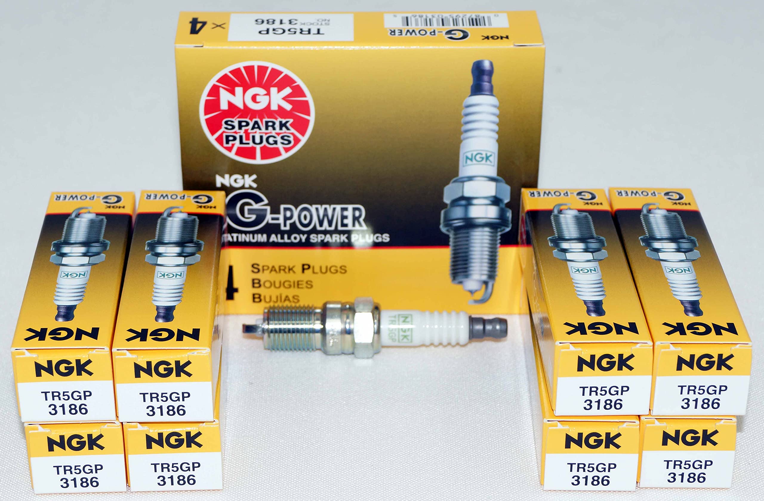 Ngk G-Power Platinum Spark Plug Tr5Gp (8 Pack) For Chevrolet Silverado 1500 Lt 1999-2013 5.3L/325