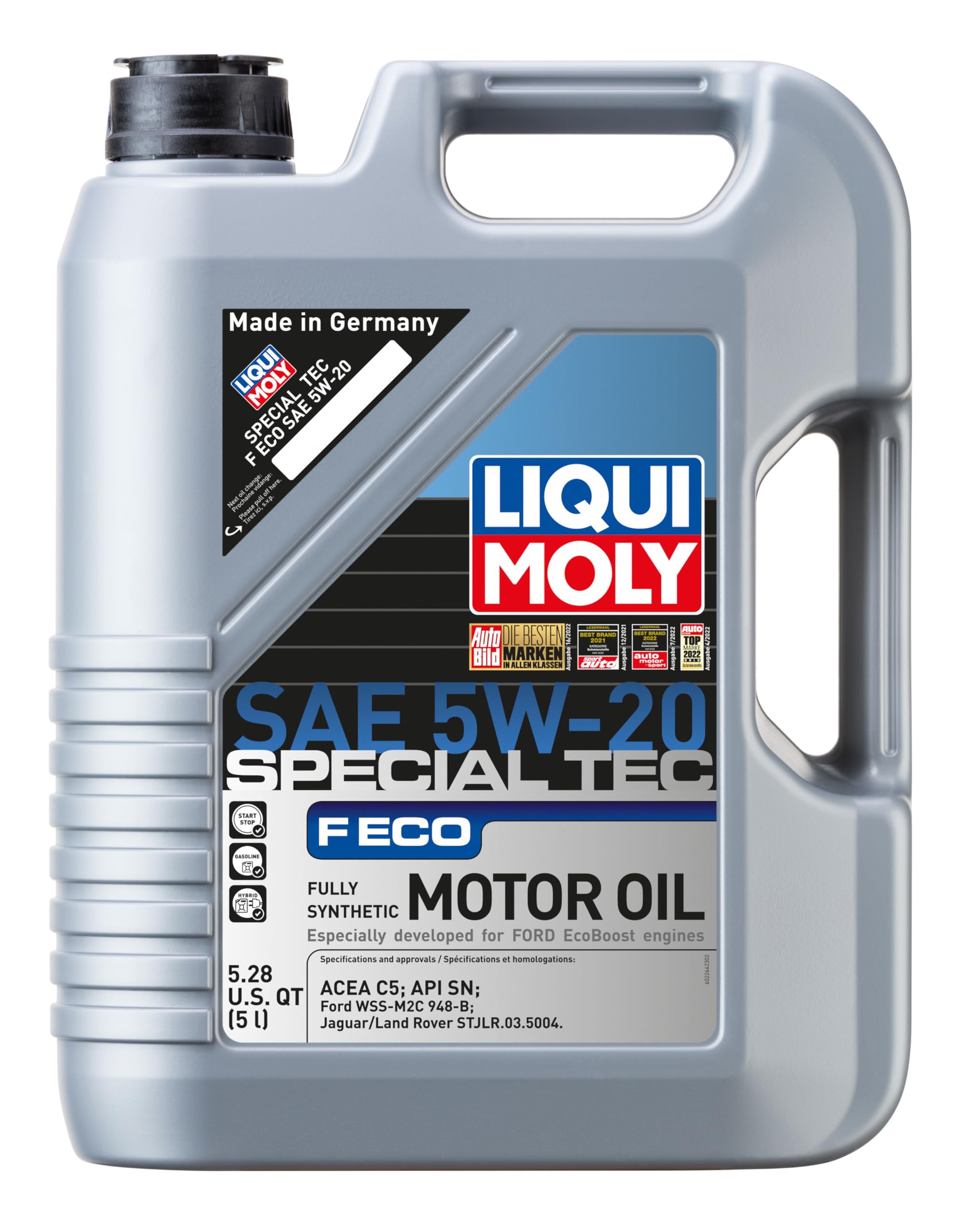 LIQUI MOLY Special Tec F ECO SAE 5W-20 | 5 L | Fully synthetic engine oil | SKU: 2264