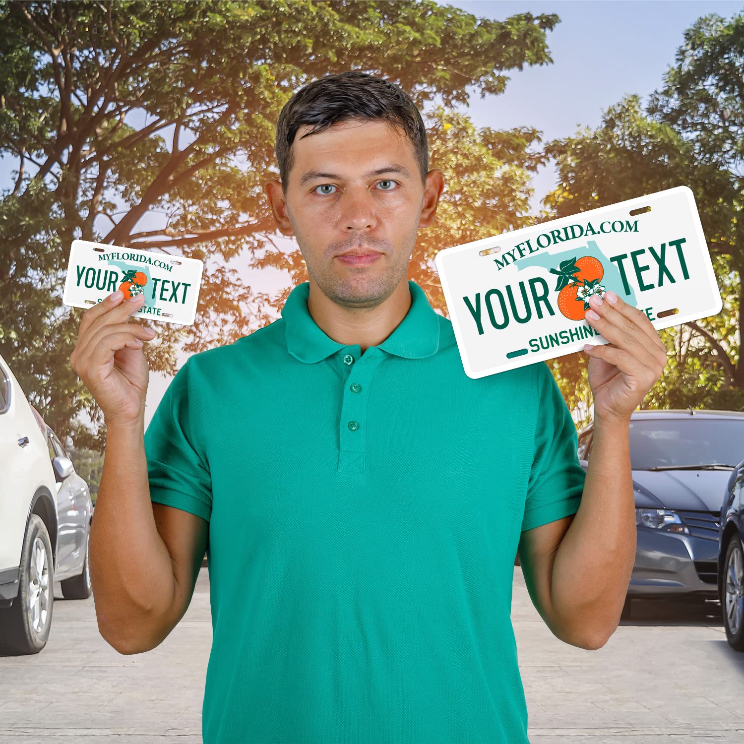 Sigo Signs Custom Florida License Plate, Personalized 6x12" Rust-Free Aluminum, Fade Resistant