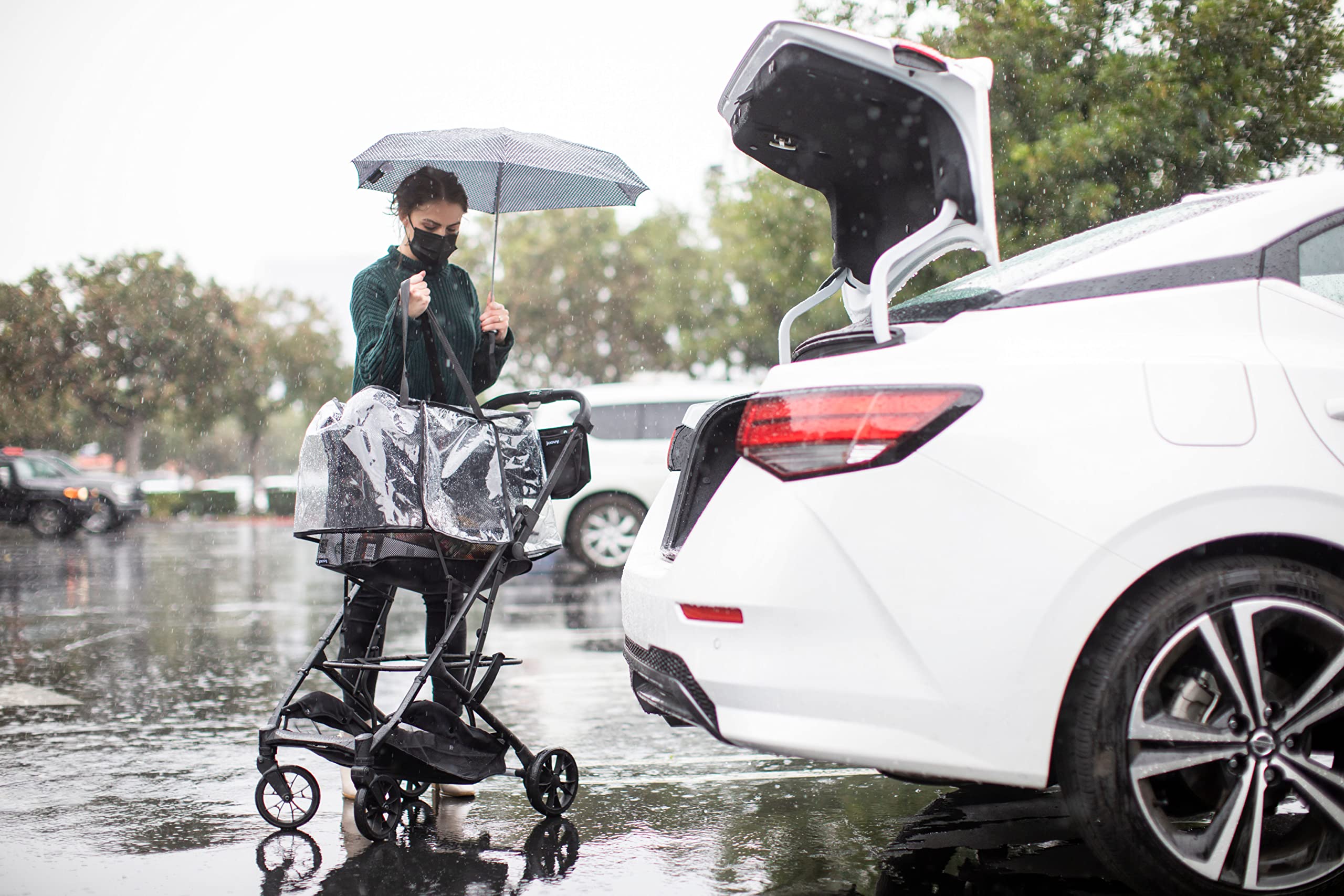 Joovy Boot Rain Cover - Durable PVC/EVA Material, Model 00906, Boot Color