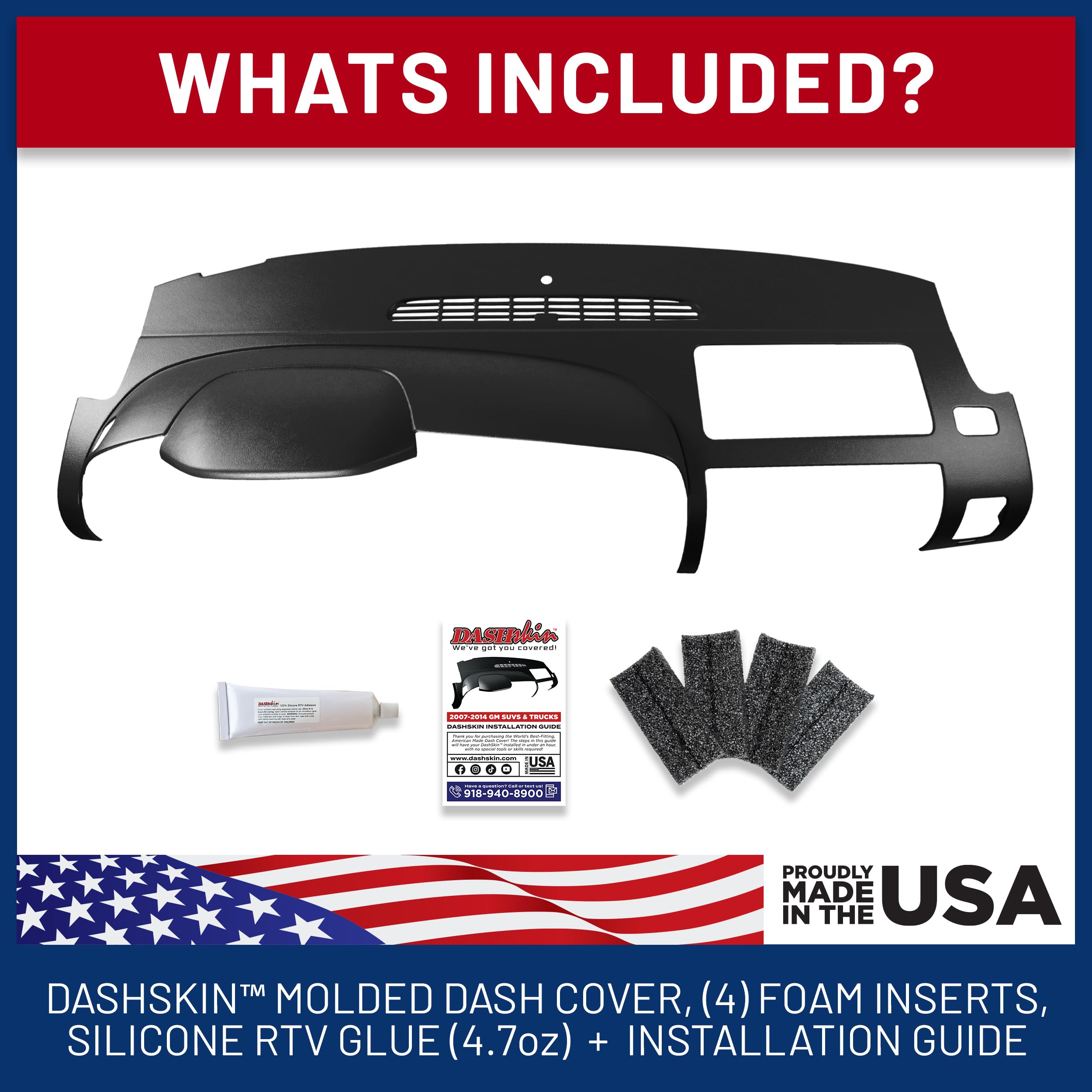 DashSkin One Piece Molded Dash Cover for 07-2013 Silverado/Sierra, Cashmere, Model 0713GMT - Easy Cracked Dash Fix