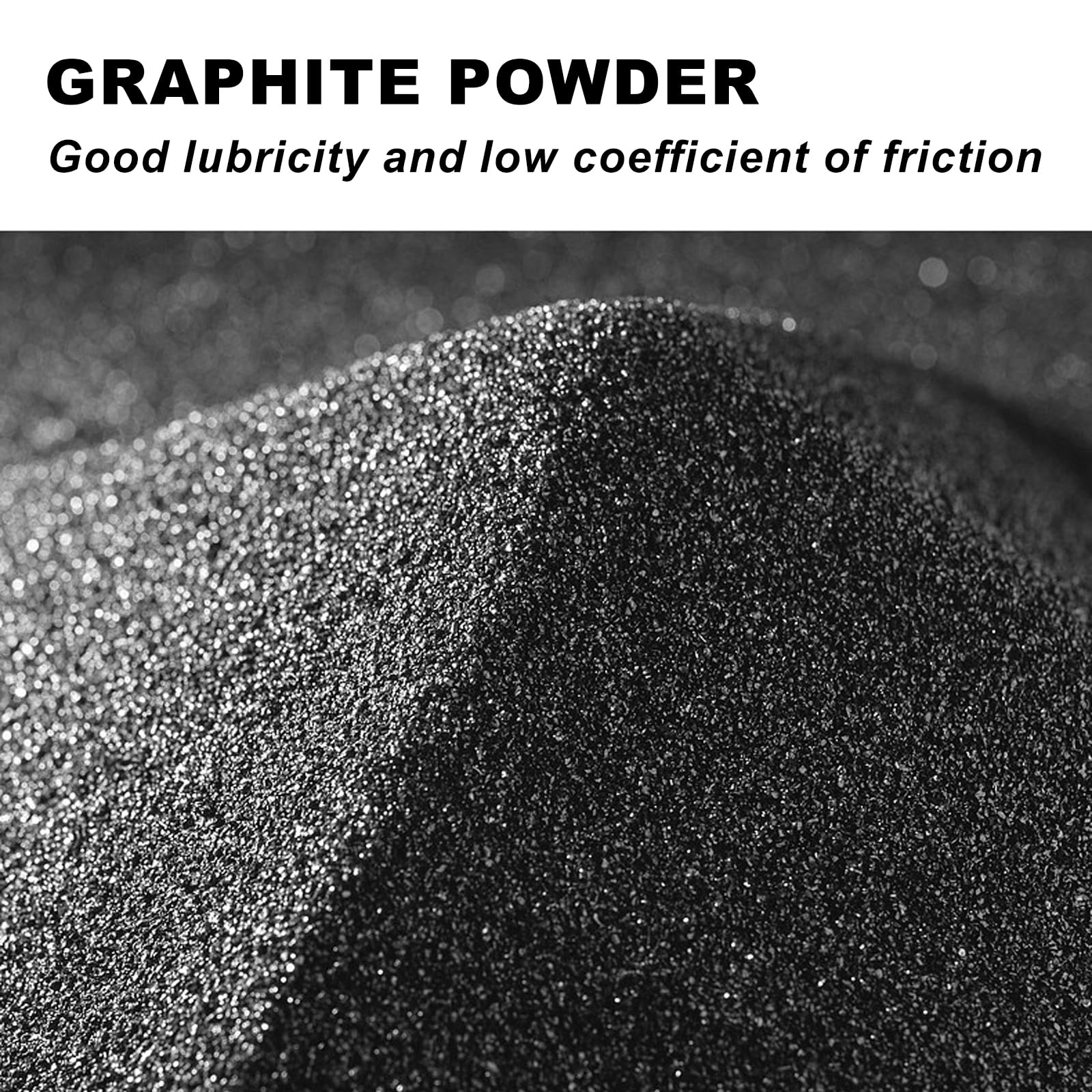 Ninesung Pure Graphite Powder | 2 LB Superultra-Fine Lubricant | Black Graphite for Lock and Dry Applications