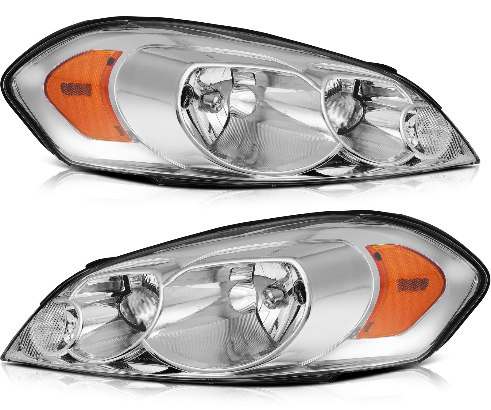LBRST Headlights Fit 2006-2013 for Impala, 2014-2016 for Impala Limited, 2006-2007 for Monte Carlo Driver & Passenger Side Headl