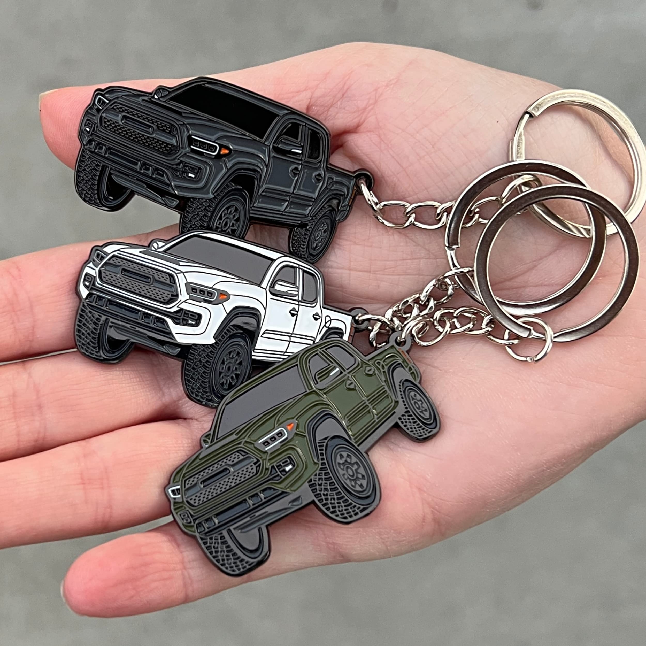 Four Wheel Beast Tacoma Keychain - Tacoma Accessories 2016-2022 Mods - Cool Pro Sport Off Road Key Chain Fob Cover - 3Rd Gen Off