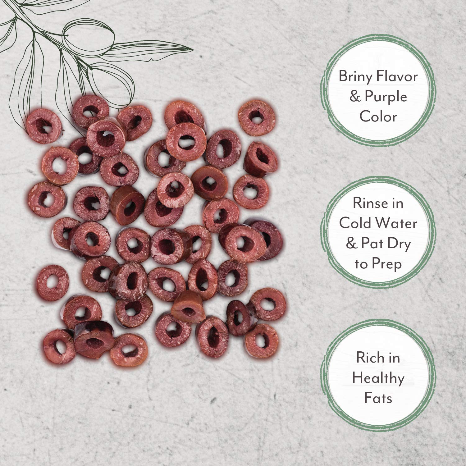 Roland Foods Sliced Kalamata Olives, 4.4 lb Tub, Specialty Imported from Greece