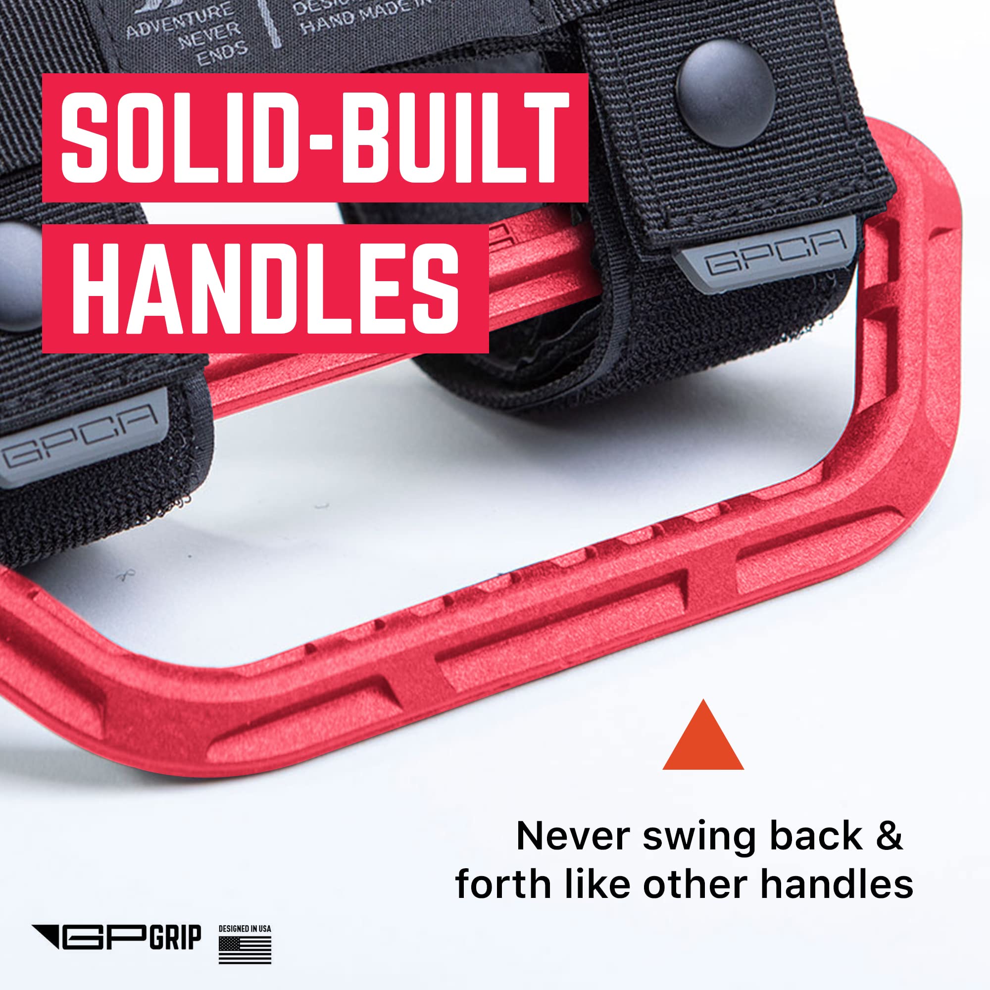 Gp Grip Universal Grab Handle, Nylon Sturdy Grip Straps, Fits All Truck Roll Bar Dia From 1-5.5 Inches, For All Wrangler Models,