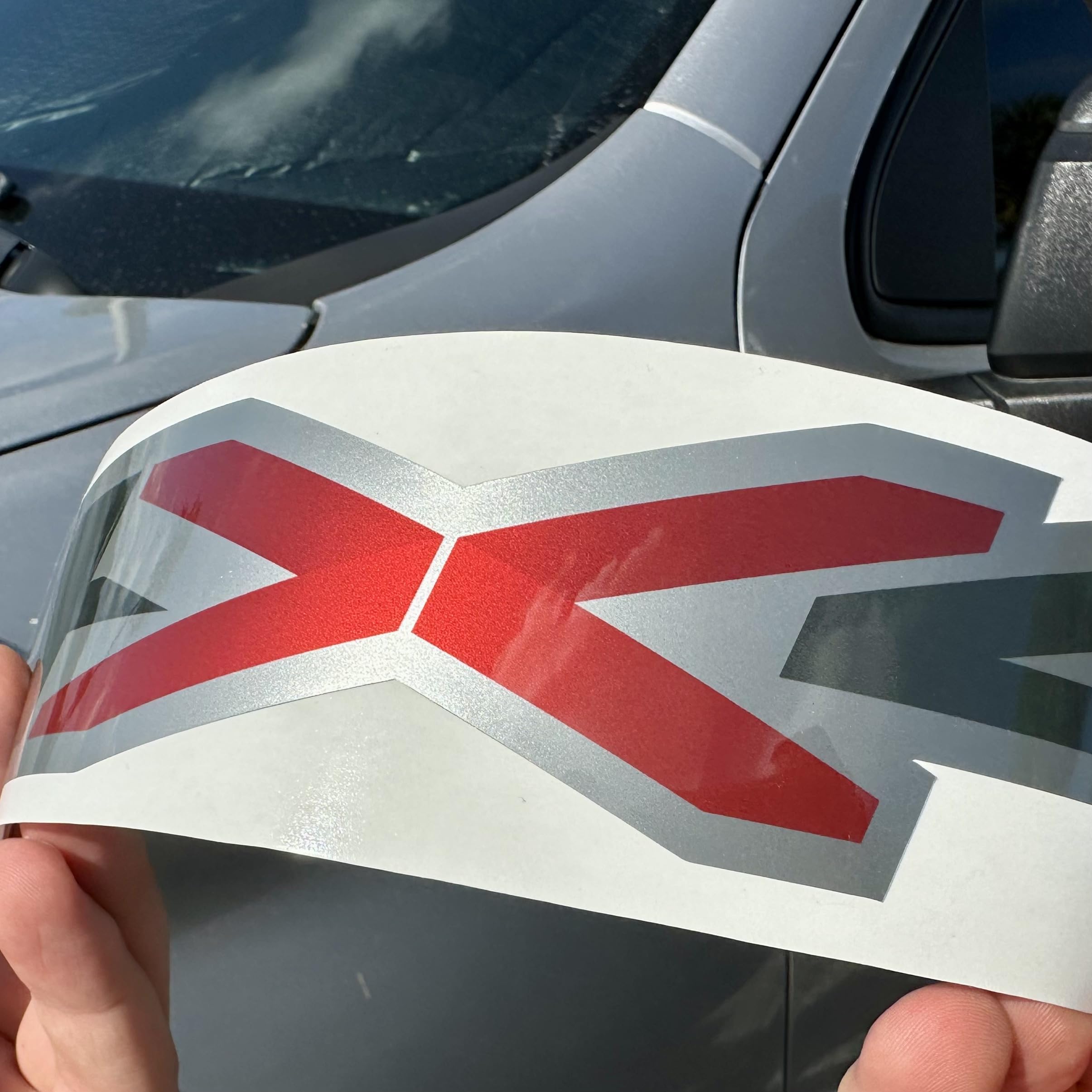GOLD HOOK 4x4 Decals for Chevy Silverado, Metallic Finish, Set of 2, Premium Series