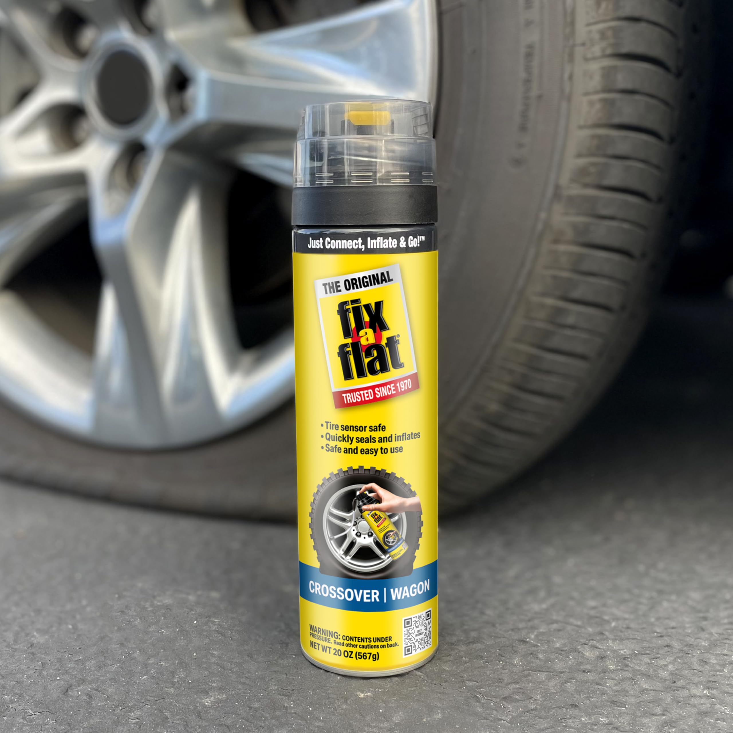 Fix-A-Flat Tire Sealant And Car/Suv Tire Inflator 20Oz
