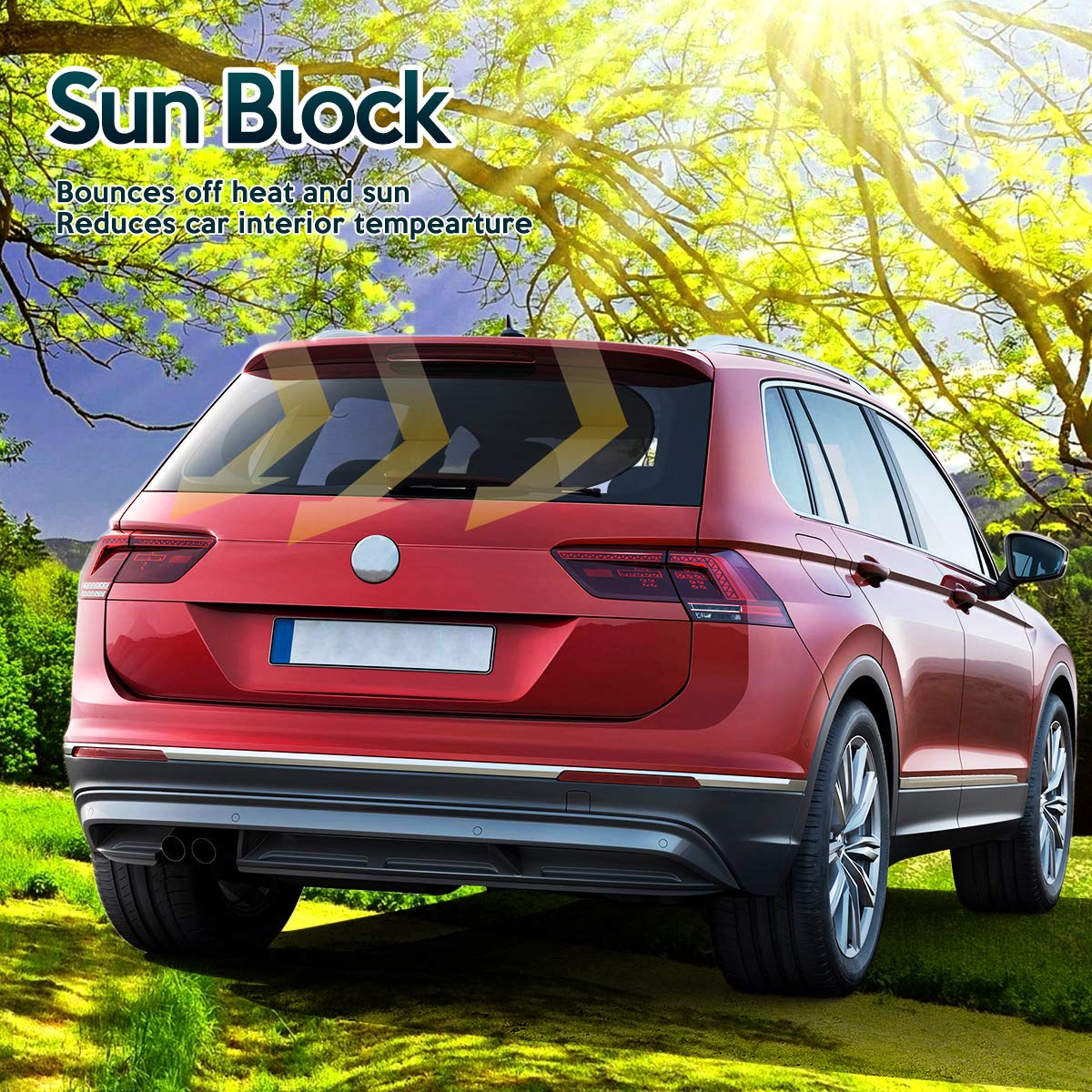 Zone Tech Rear Sun Stop Sunshade