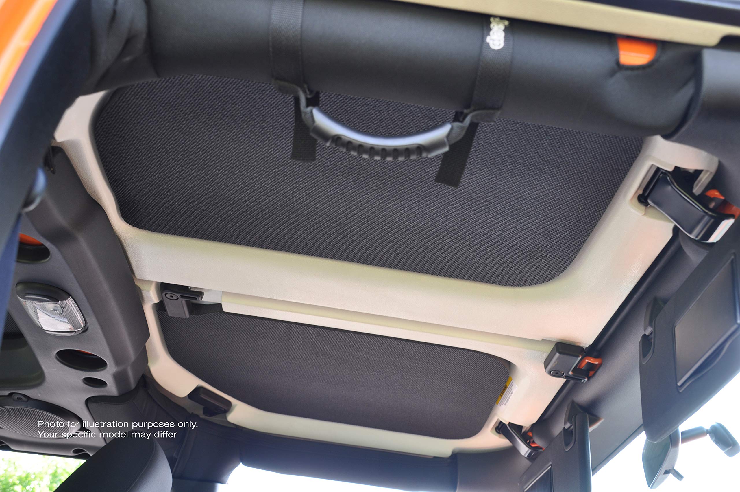 Design Engineering Boom Mat Black Sound Deadening Headliner Compatible With 4-Door Jeep Wrangler Jk (2011-2018)
