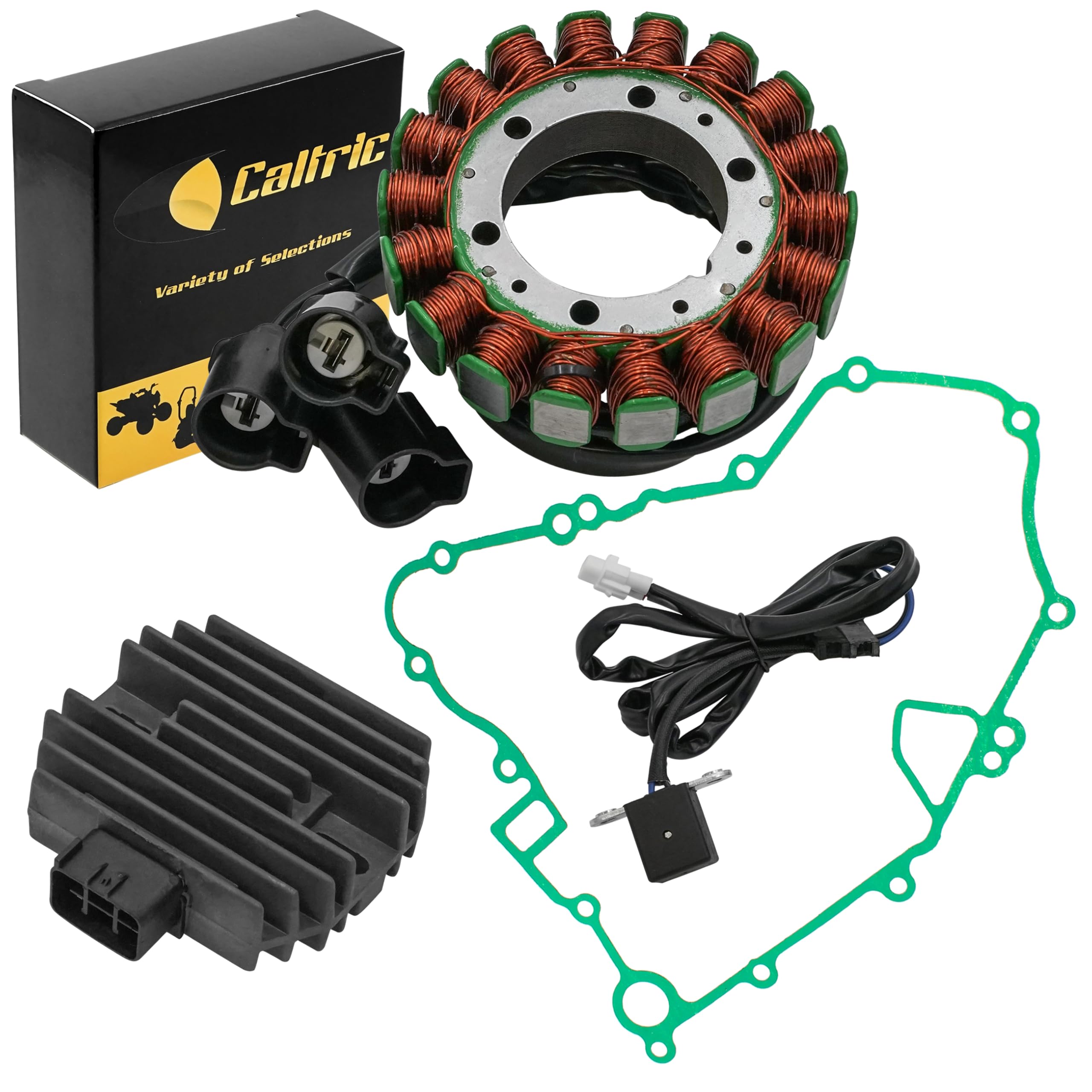 Caltric Stator Regulator Rectifier W/Gasket Compatible with Kawasaki Teryx 750 Krf750 4X4 2008-2012
