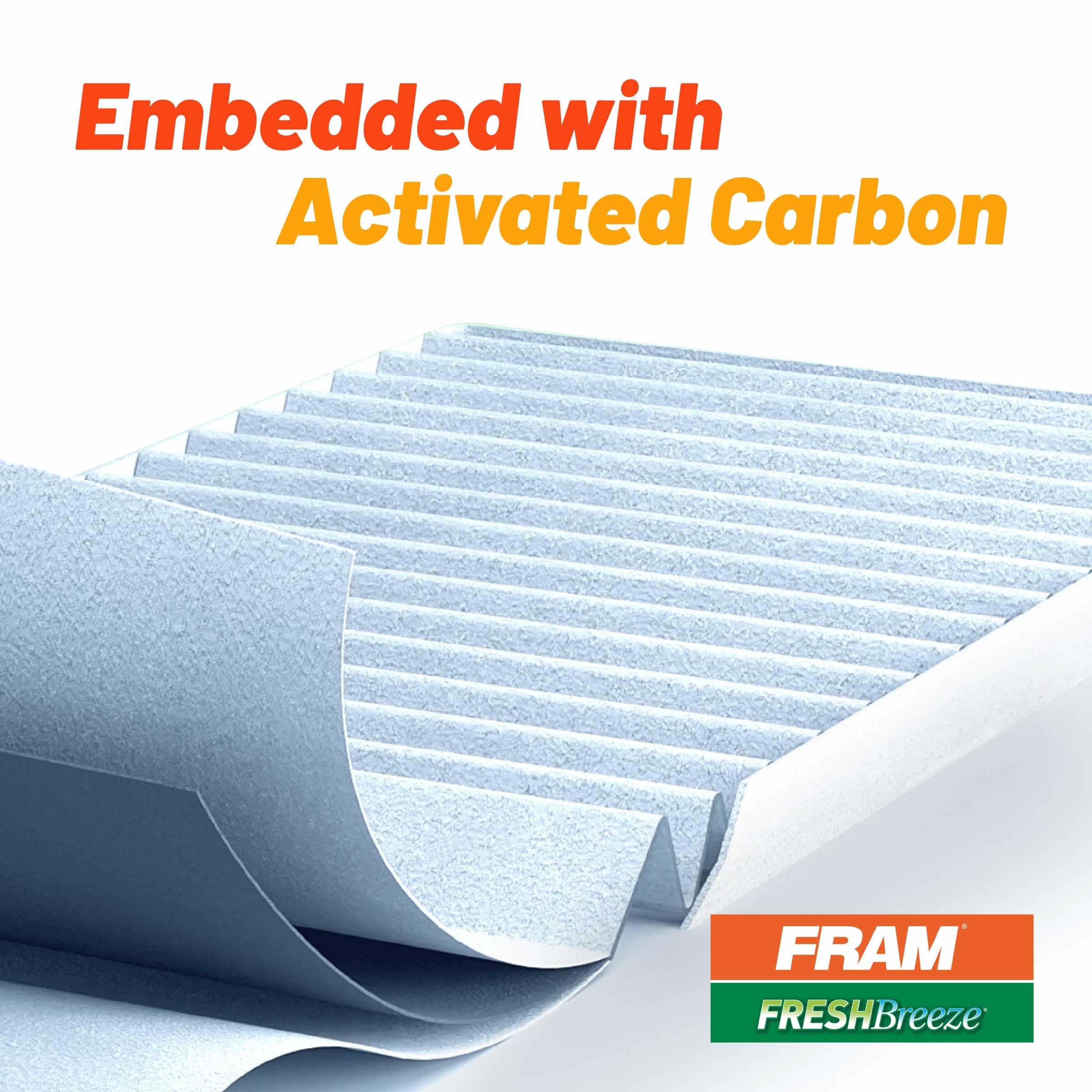 Fram Fresh Breeze Cabin Air Filter With Arm & Hammer Baking Soda, Cf11436 For Audi Vehicles