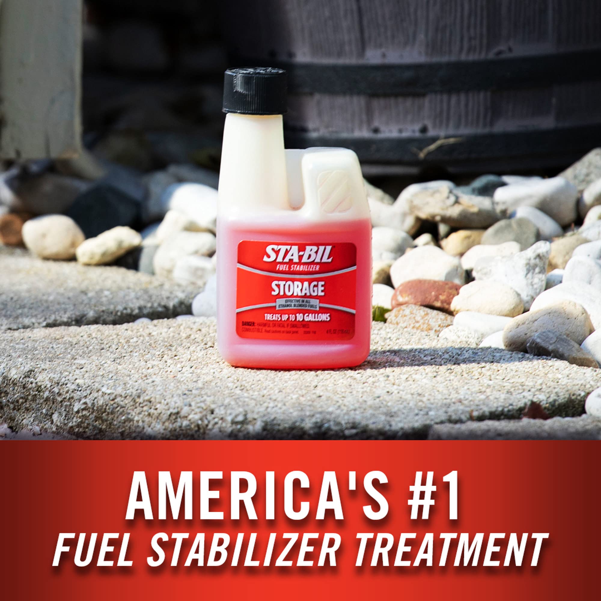 STA-BIL Storage Fuel Stabilizer - 4 oz. Counter Display, Red, Model 22205