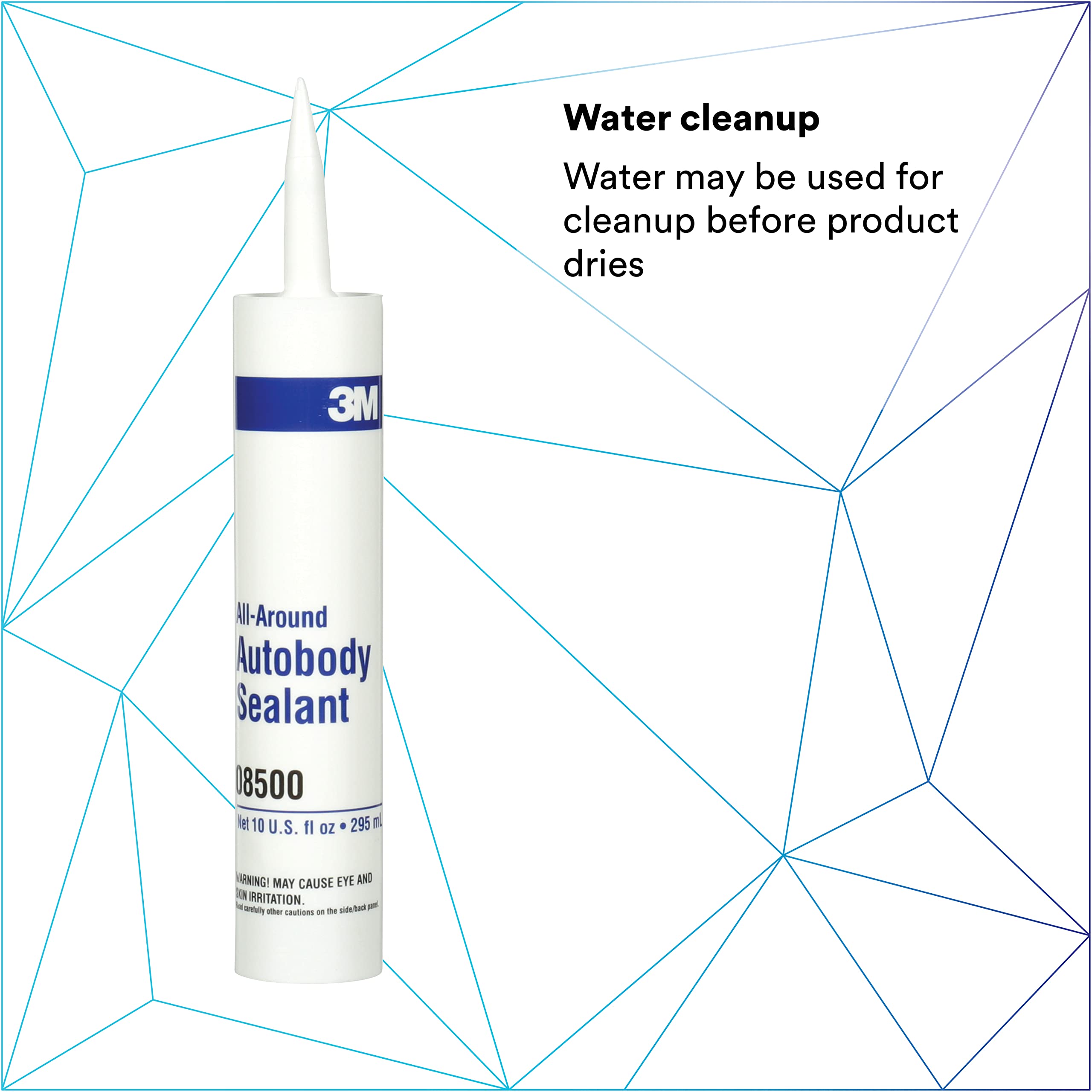 3M All Around Autobody Sealant, 1/10 Gallon Cartridge