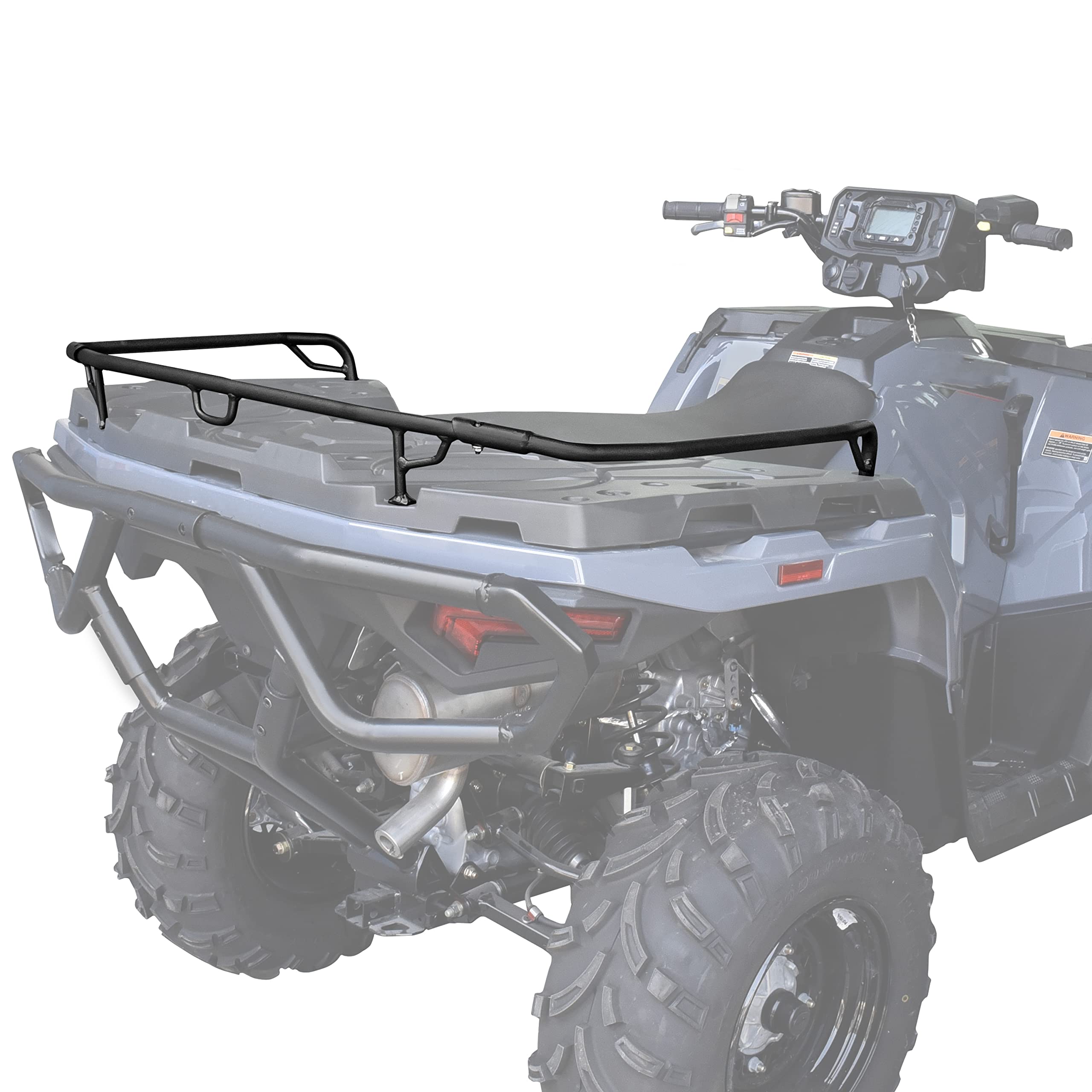 KATIMOTO Rear Bumper for Polaris Sportsman 450/570, Black Alloy Steel Brush Guard, Model KTI-030115-002, 2021-2025 Accessories