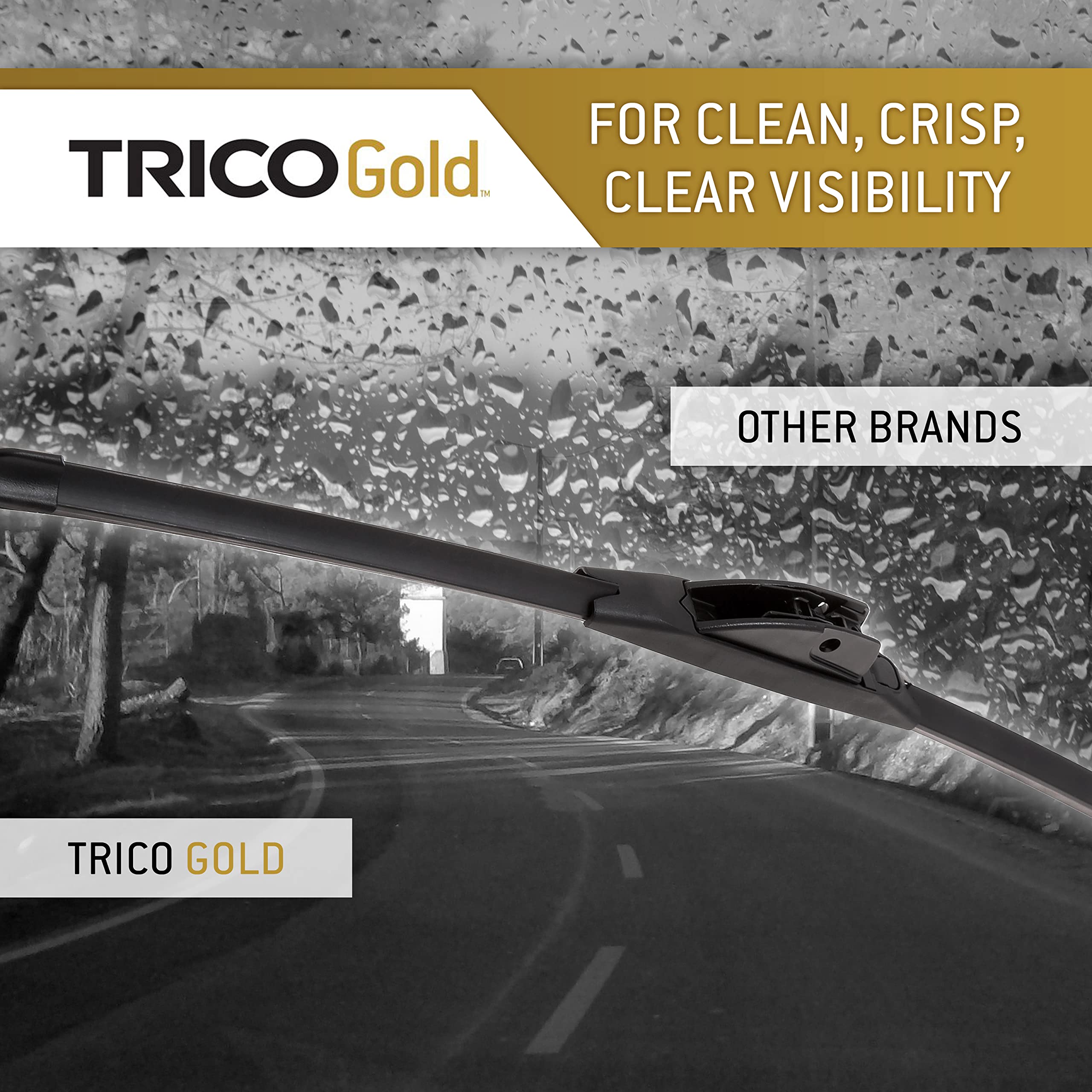 TRICO Gold (18-2220) 22 & 20 Inch Pack of 2 Automotive Replacement Windshield Wiper Blades for My Car Super Premium All Weather