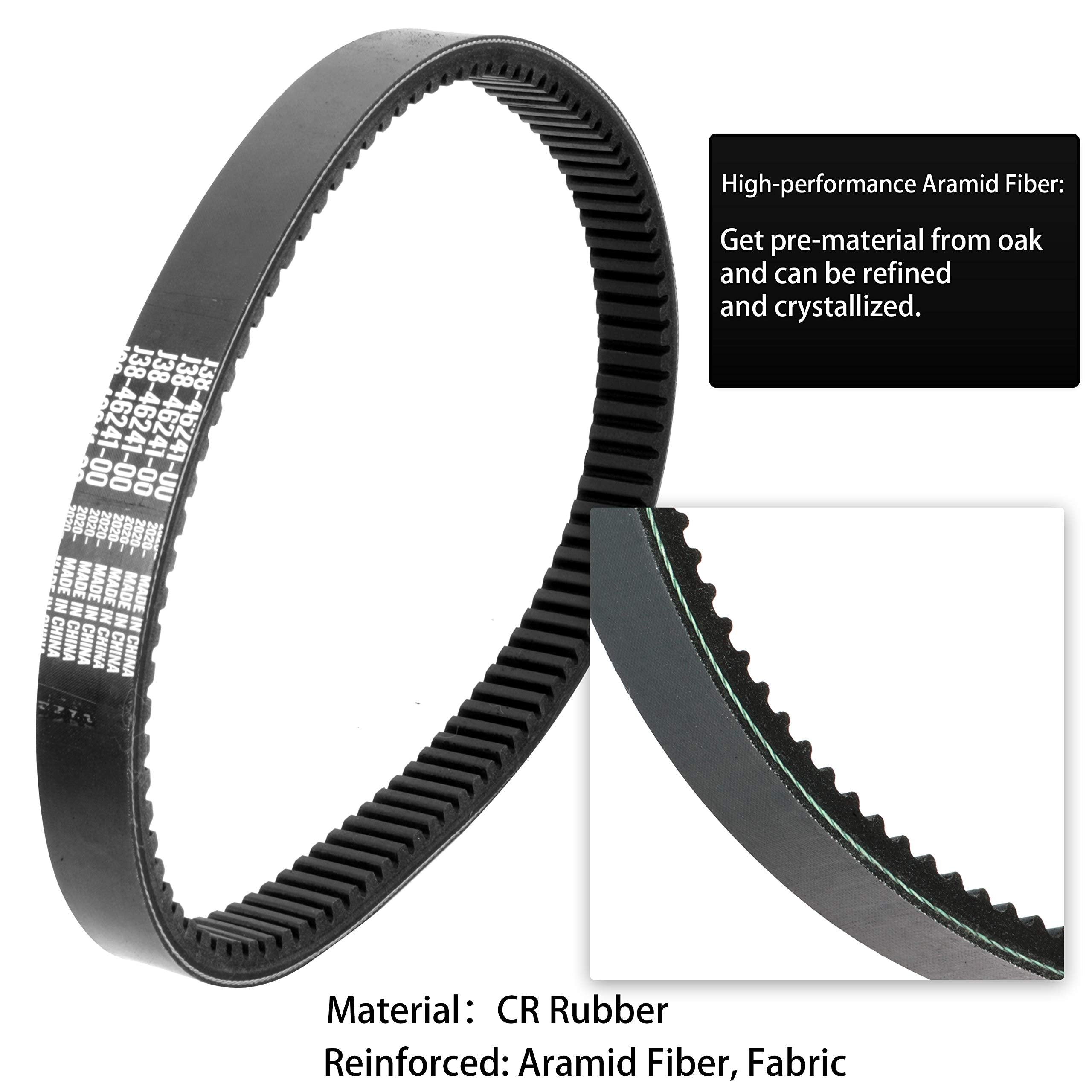 Roykaw Clutch Drive Belt & Starter Generator Belt Kits Compatible with G2 G8 G9 G11 G14 G16 G22 Drive G29-4 Cycle Gas Golf Cart