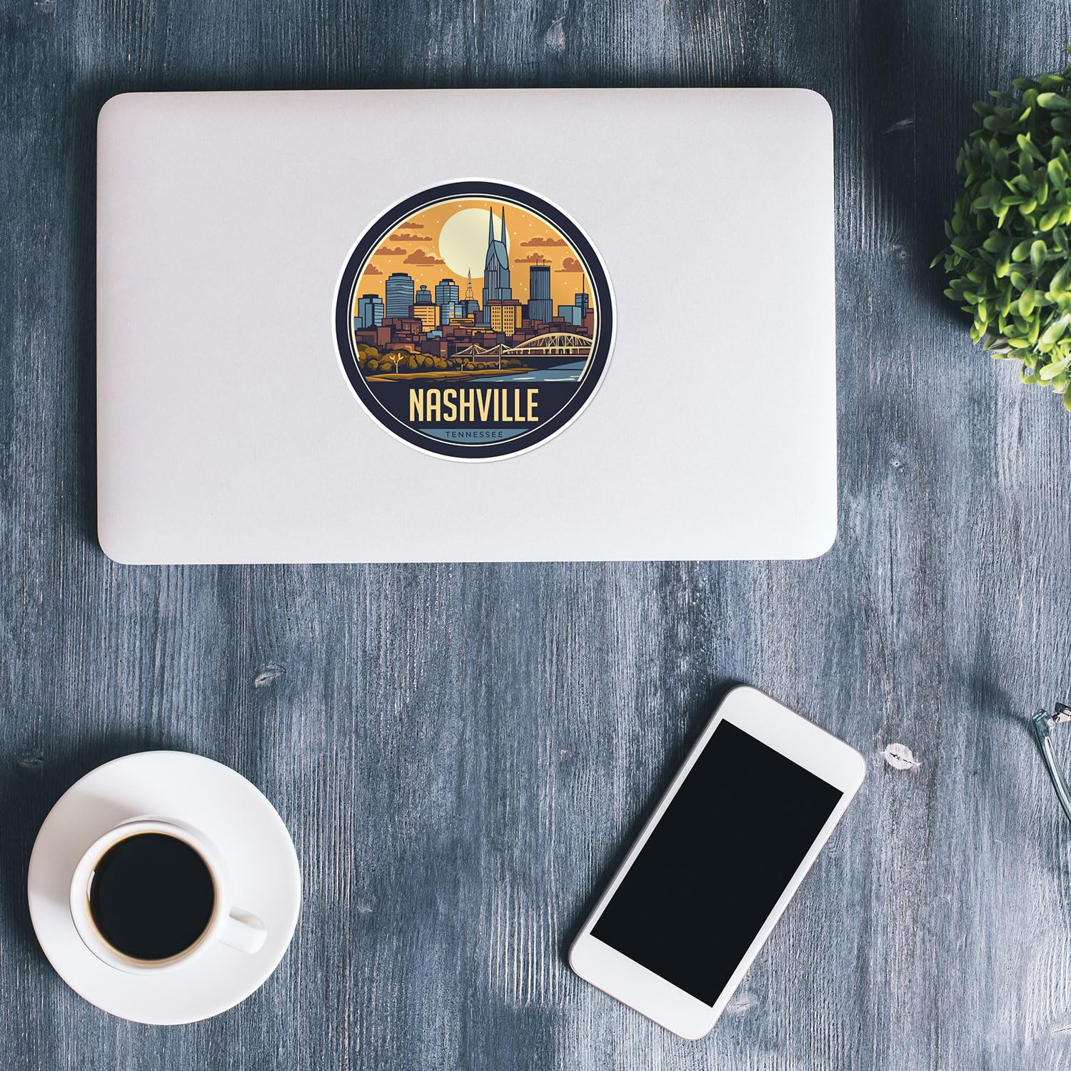 Generic Nashville City Sticker - Waterproof Vinyl Decal for Car, Laptop, Water Bottle, 3'' Size