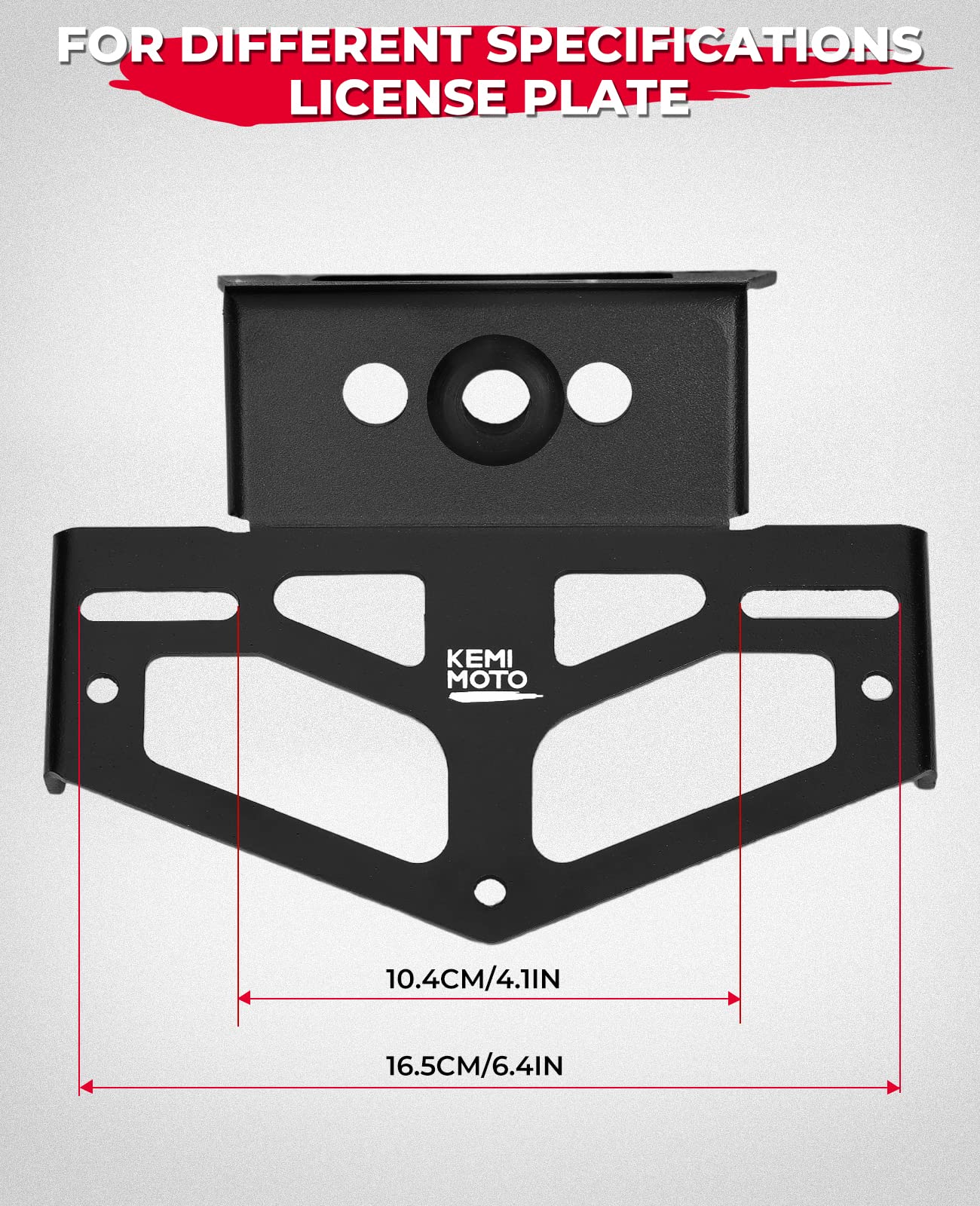 Kemimoto Compatible With 2022 2023 2024 Grom Fender Eliminator Kits Msx125 Grom License Plate Bracket Holder For 2022 + Grom Tai