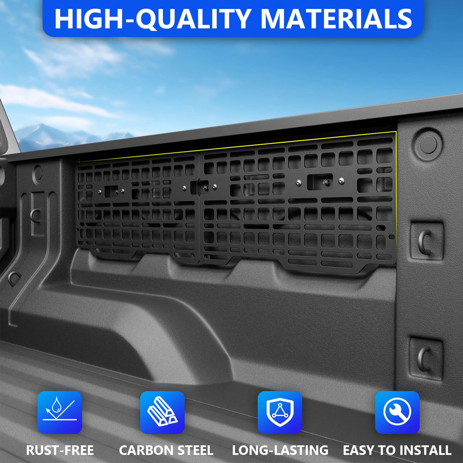 SZYANG Side Bed Molle Panel for 2023-2025 Chevy Colorado/GMC Canyon, Model CC24071801, Compatible Replacement Accessory