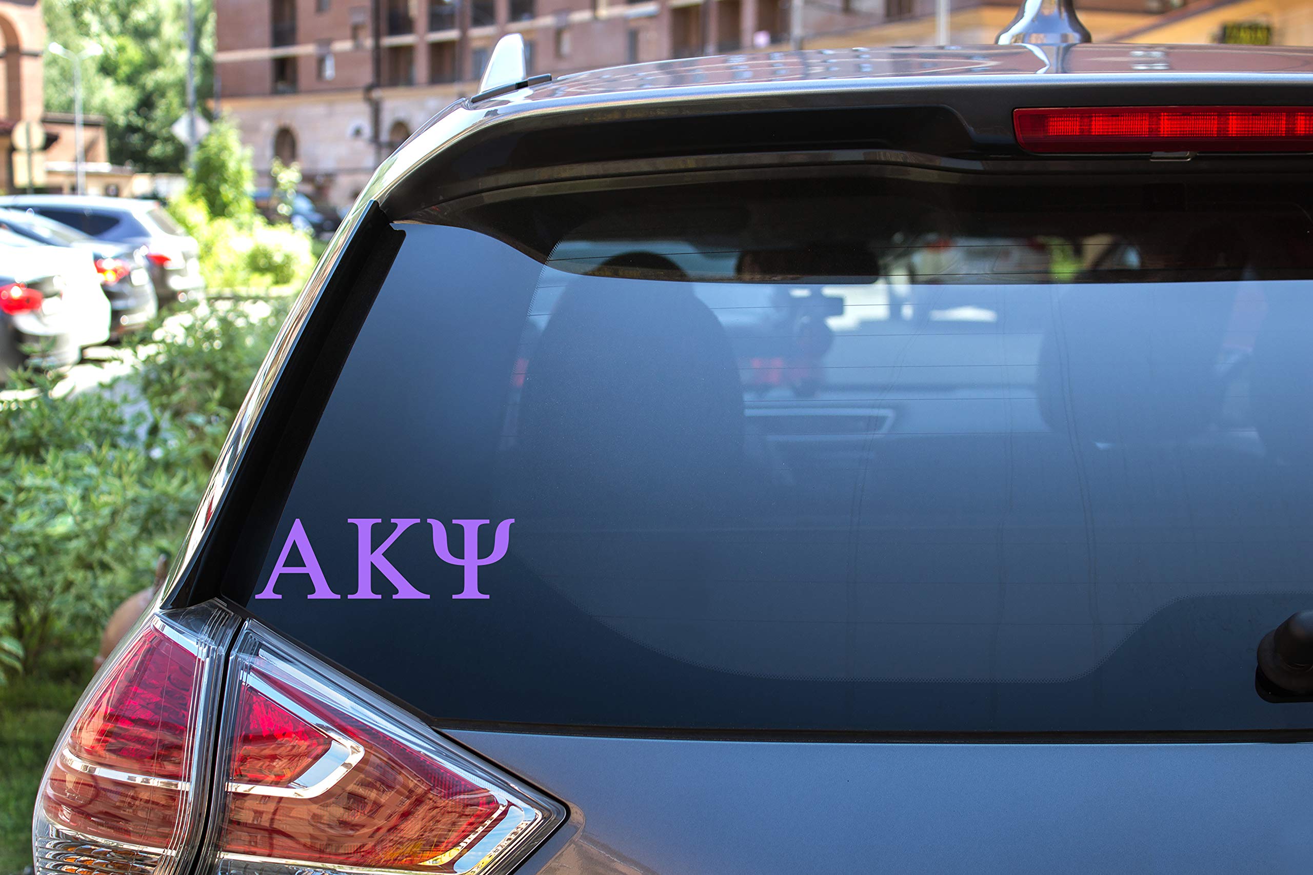 Pro-Graphx Alpha Kappa Psi Greek Sorority Sticker Decal, 2.5 Inches Tall, Lilac